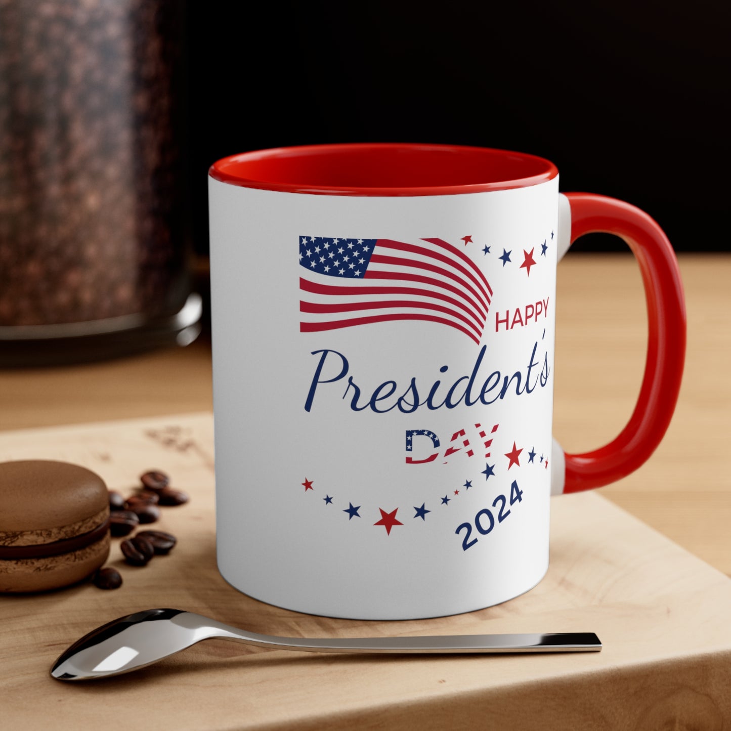Happy President's Day 2024 Accent Coffee Mug, 11oz