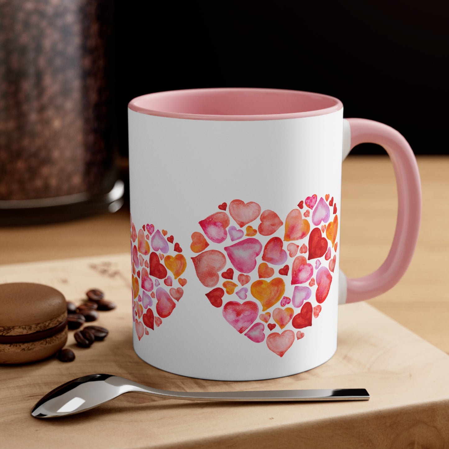 Valentine Hearts Accent Coffee Mug, 11oz