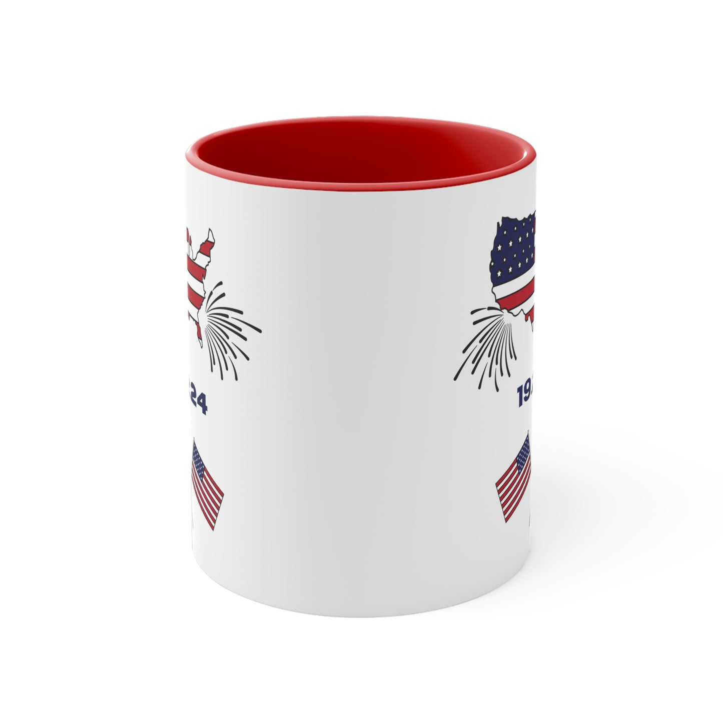 Happy President's Day 2024 Accent Coffee Mug, 11oz