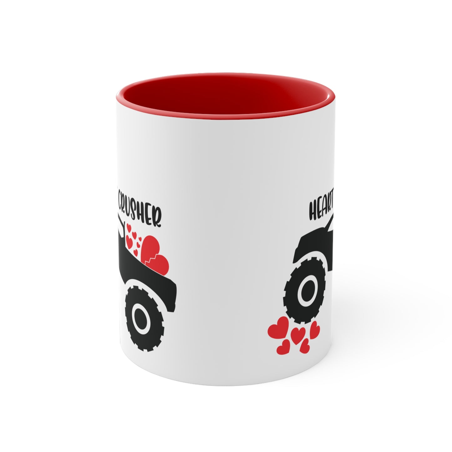 Heart Crusher Accent Coffee Mug, 11oz