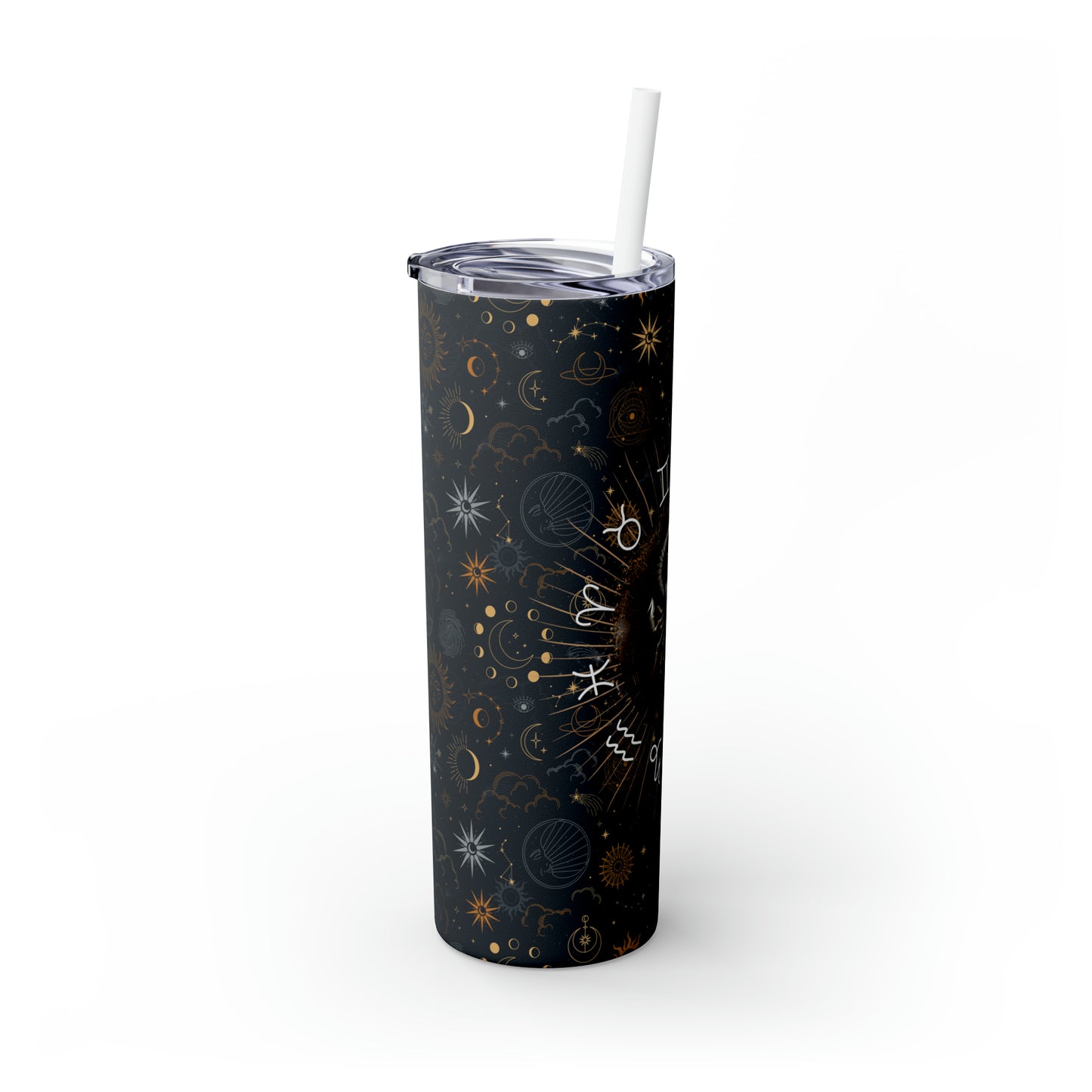 Scorpio Zodiac Skinny Tumbler with Straw Astrology Insulated Mug Bridesmaids Gift Bachelorette Party Favor Birthday Gift