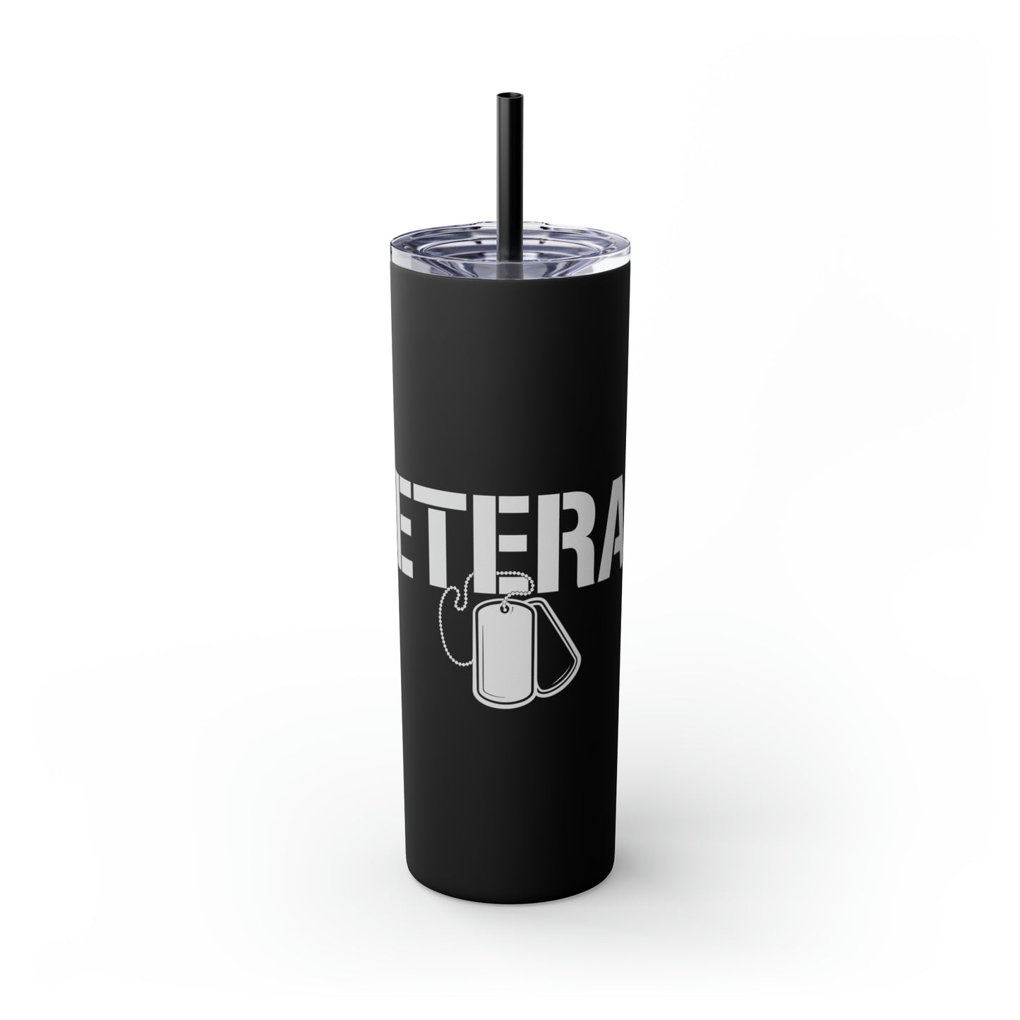 Veterans Day Skinny Tumbler with Straw, 20oz