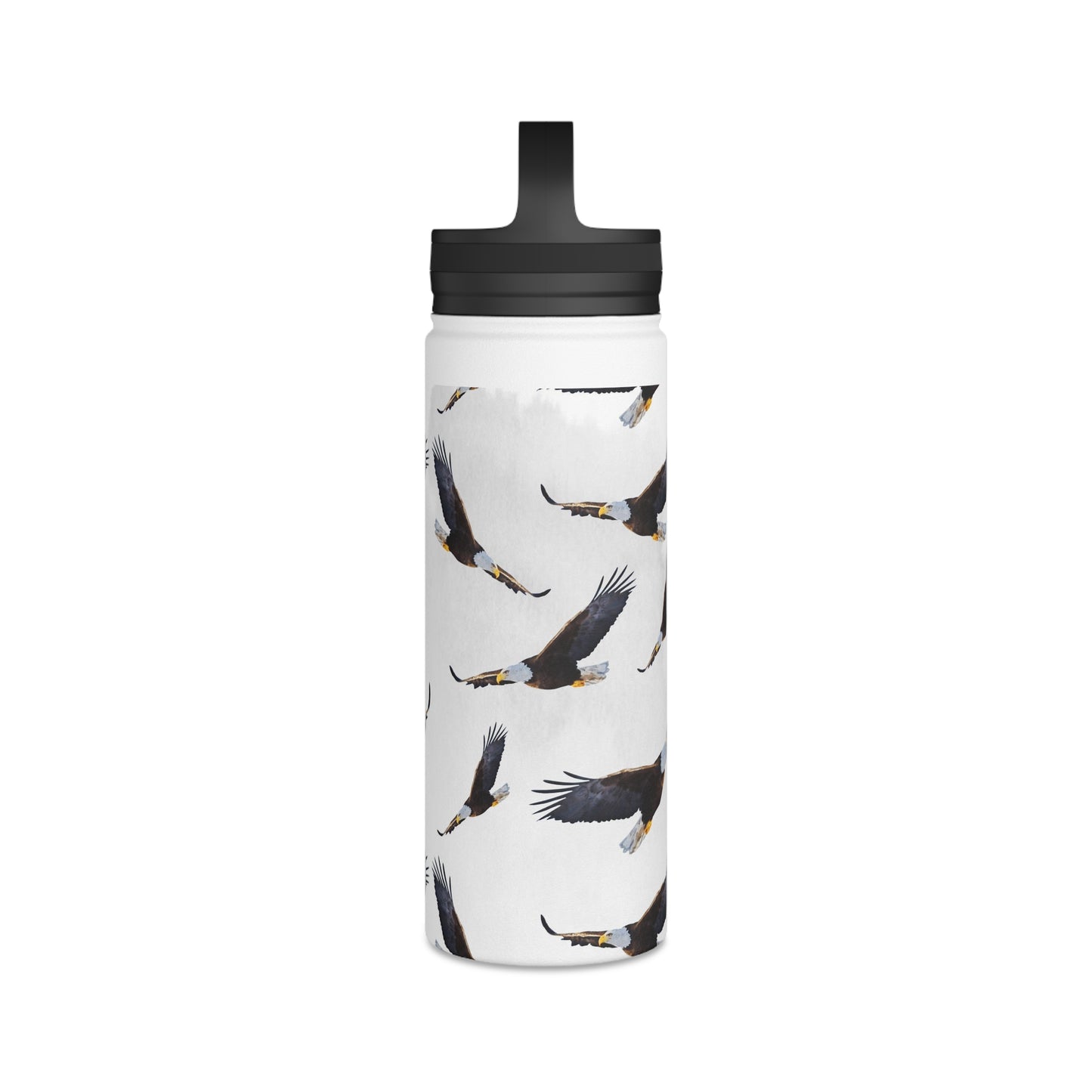 Back To School Eagles Stainless Steel Water Bottle, Handle Lid