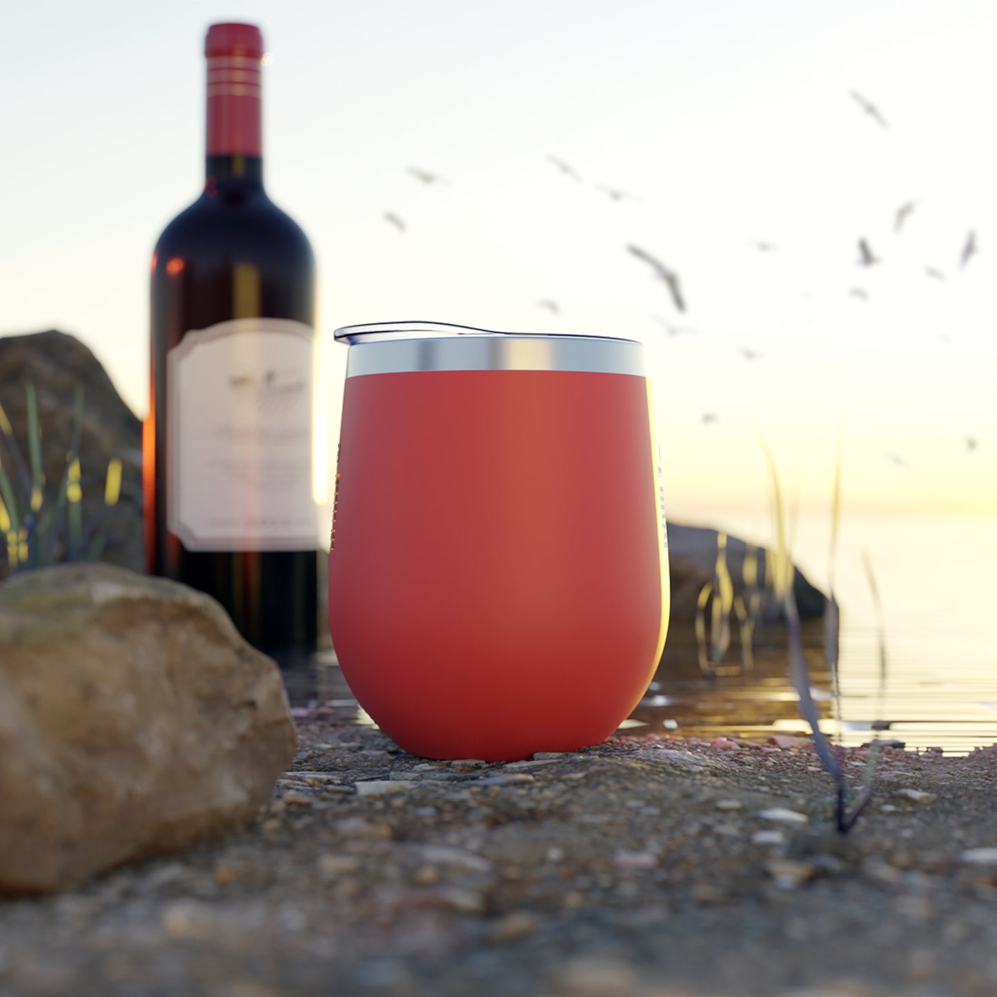 Wine Calories Copper Vacuum Insulated Cup, 12oz