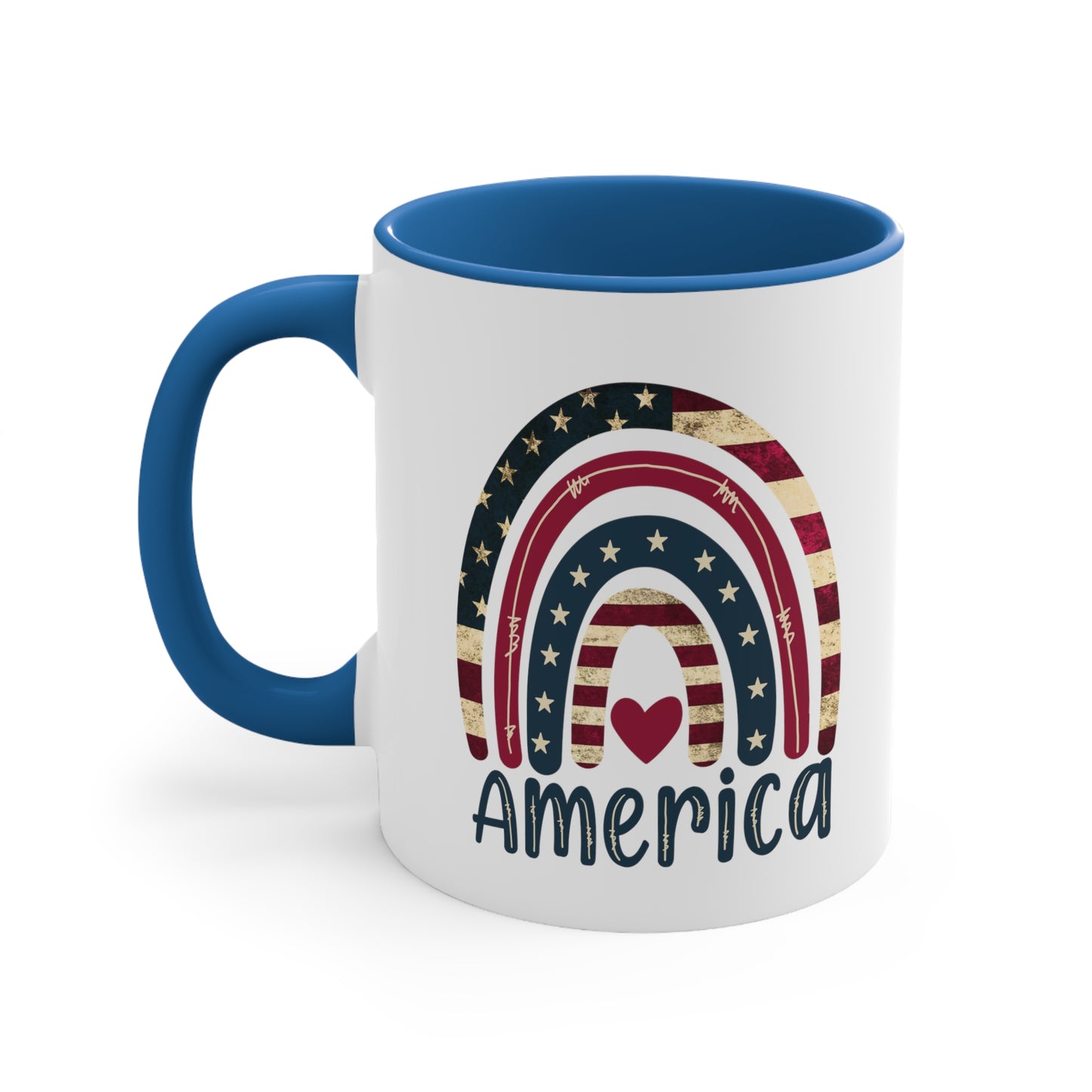 Love America Accent Coffee Mug, 11oz