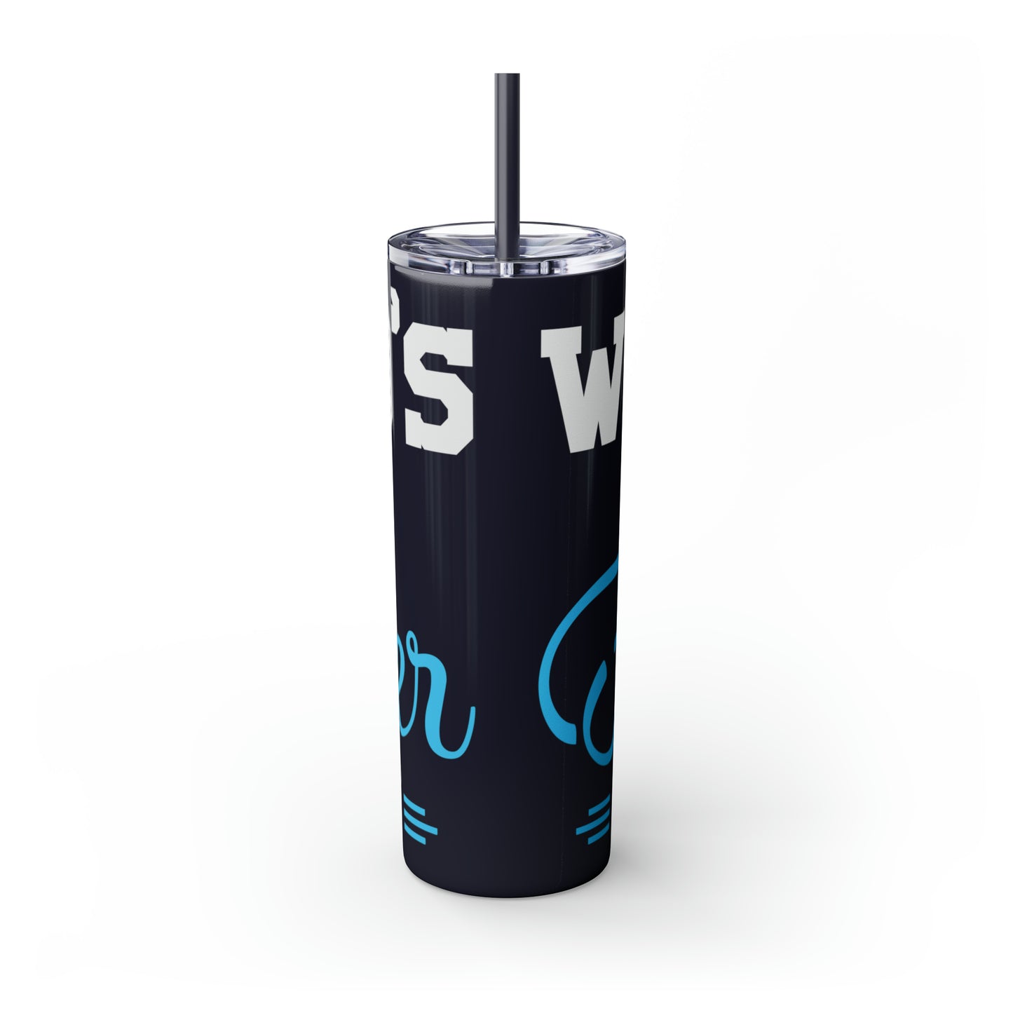 World's Best Father-In-Law Skinny Tumbler with Straw, 20oz