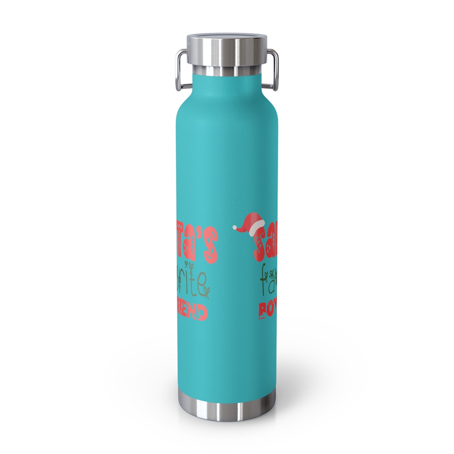 Santa's Favorite Boyfriend Copper Vacuum Insulated Bottle, 22oz