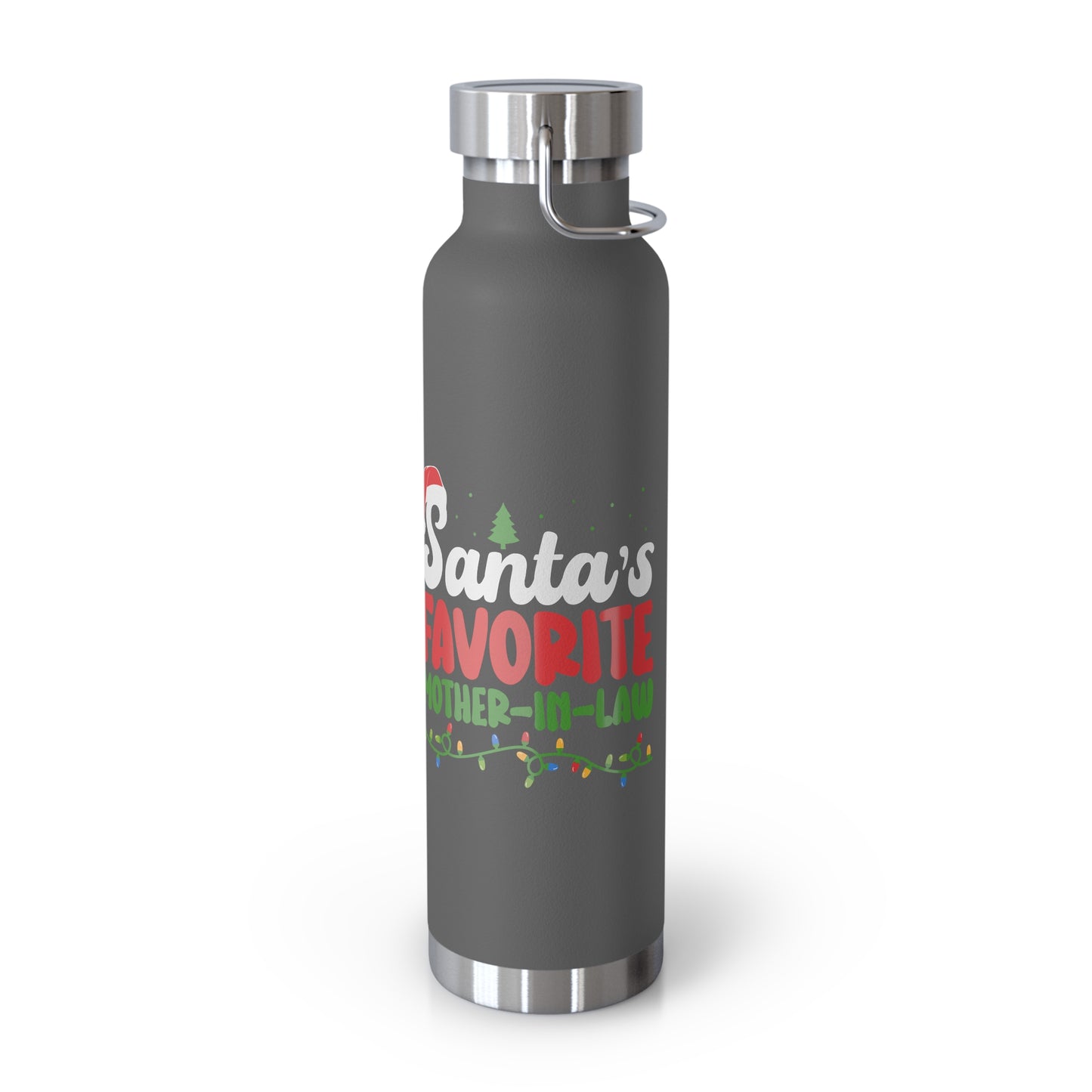 Santa's Favorite Mother-In-Law Copper Vacuum Insulated Bottle, 22oz