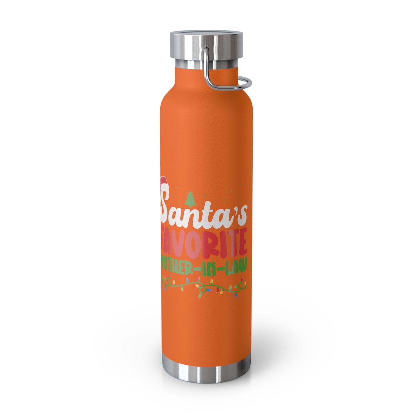 Santa's Favorite Mother-In-Law Copper Vacuum Insulated Bottle, 22oz