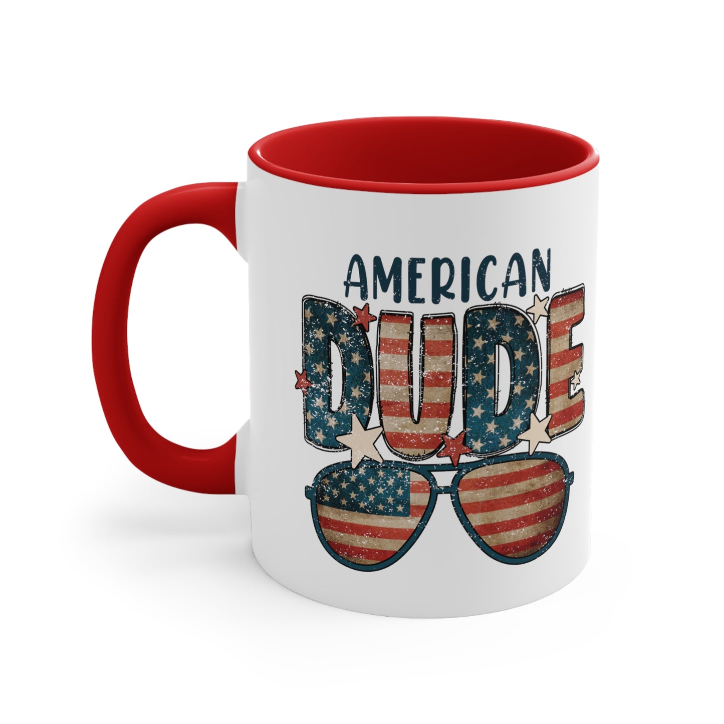 American Dude Accent Coffee Mug, 11oz