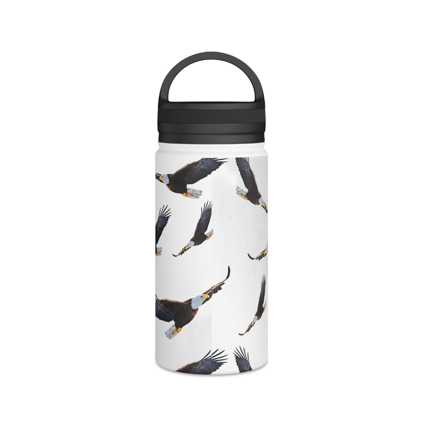 Back To School Eagles Stainless Steel Water Bottle, Handle Lid
