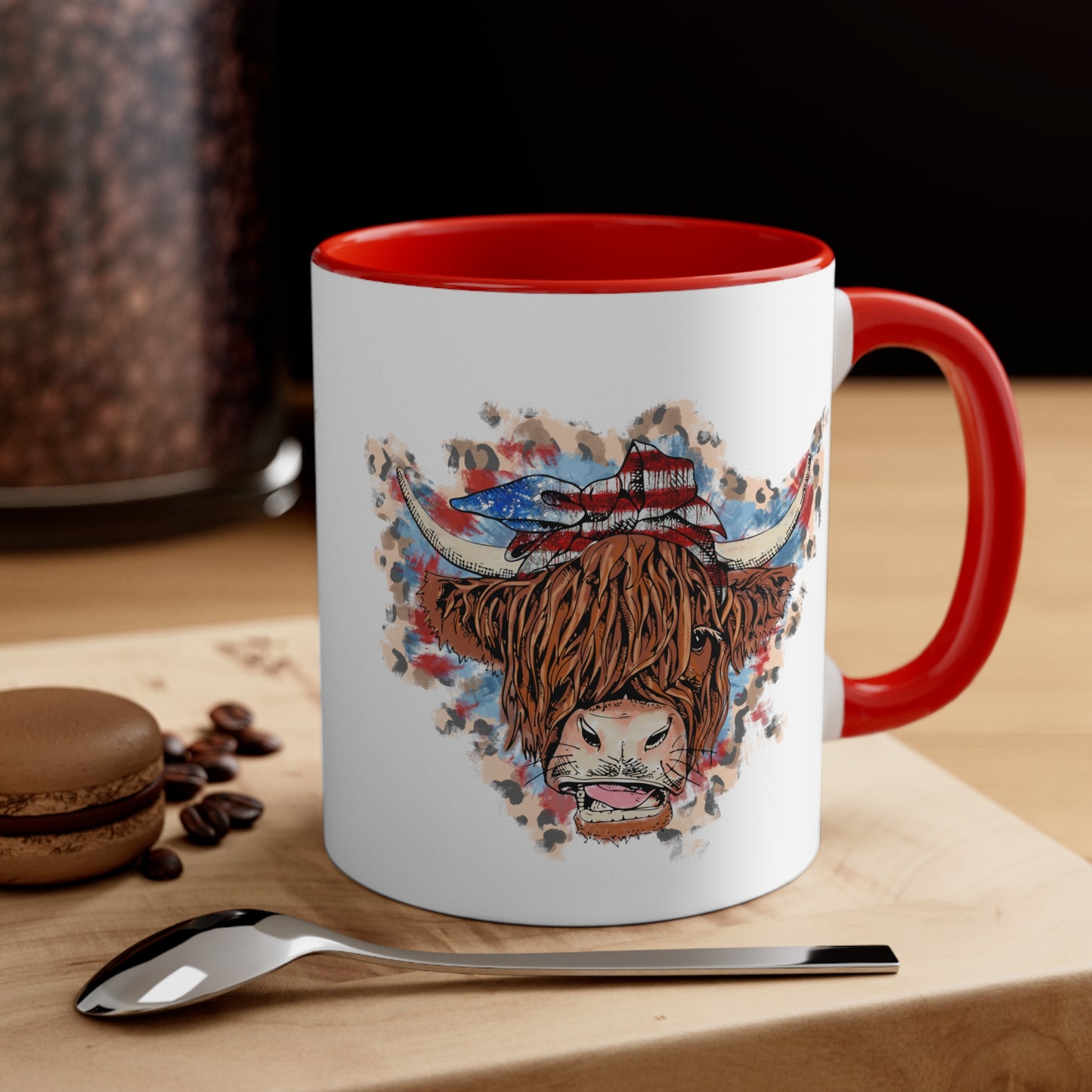 American Cow Accent Coffee Mug, 11oz