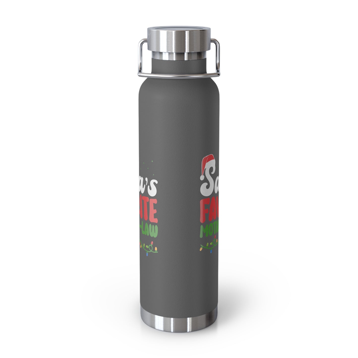 Santa's Favorite Mother-In-Law Copper Vacuum Insulated Bottle, 22oz