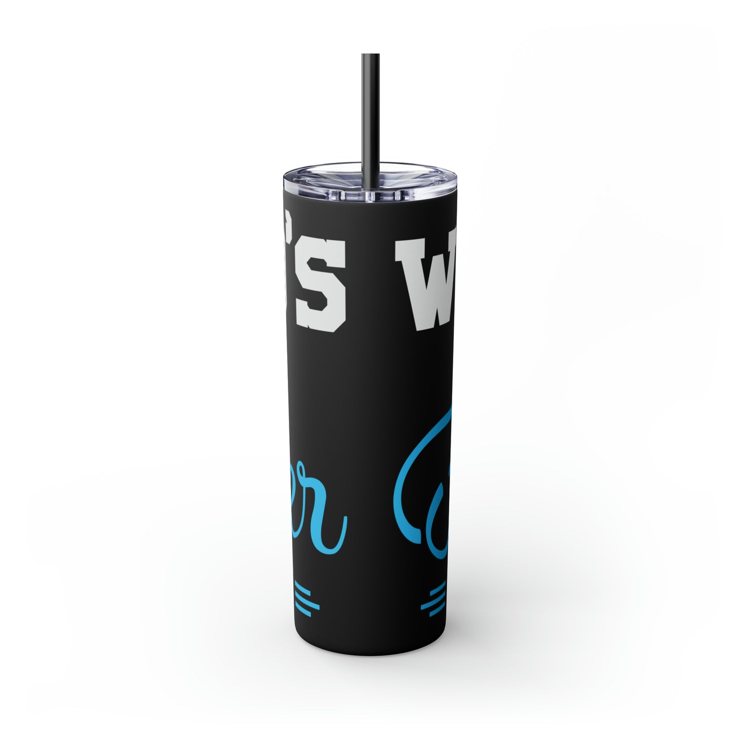 World's Best Father-In-Law Skinny Tumbler with Straw, 20oz