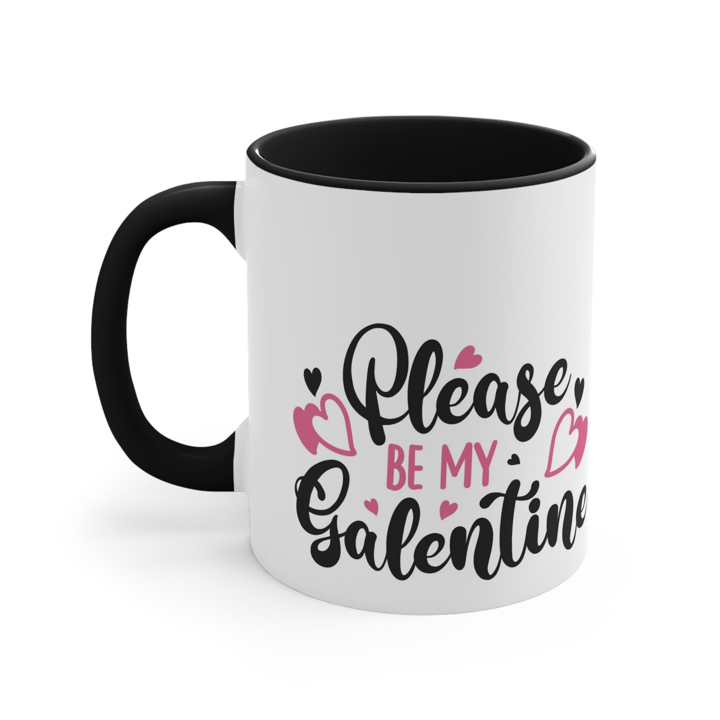 Please Be My Galentine Accent Coffee Mug, 11oz