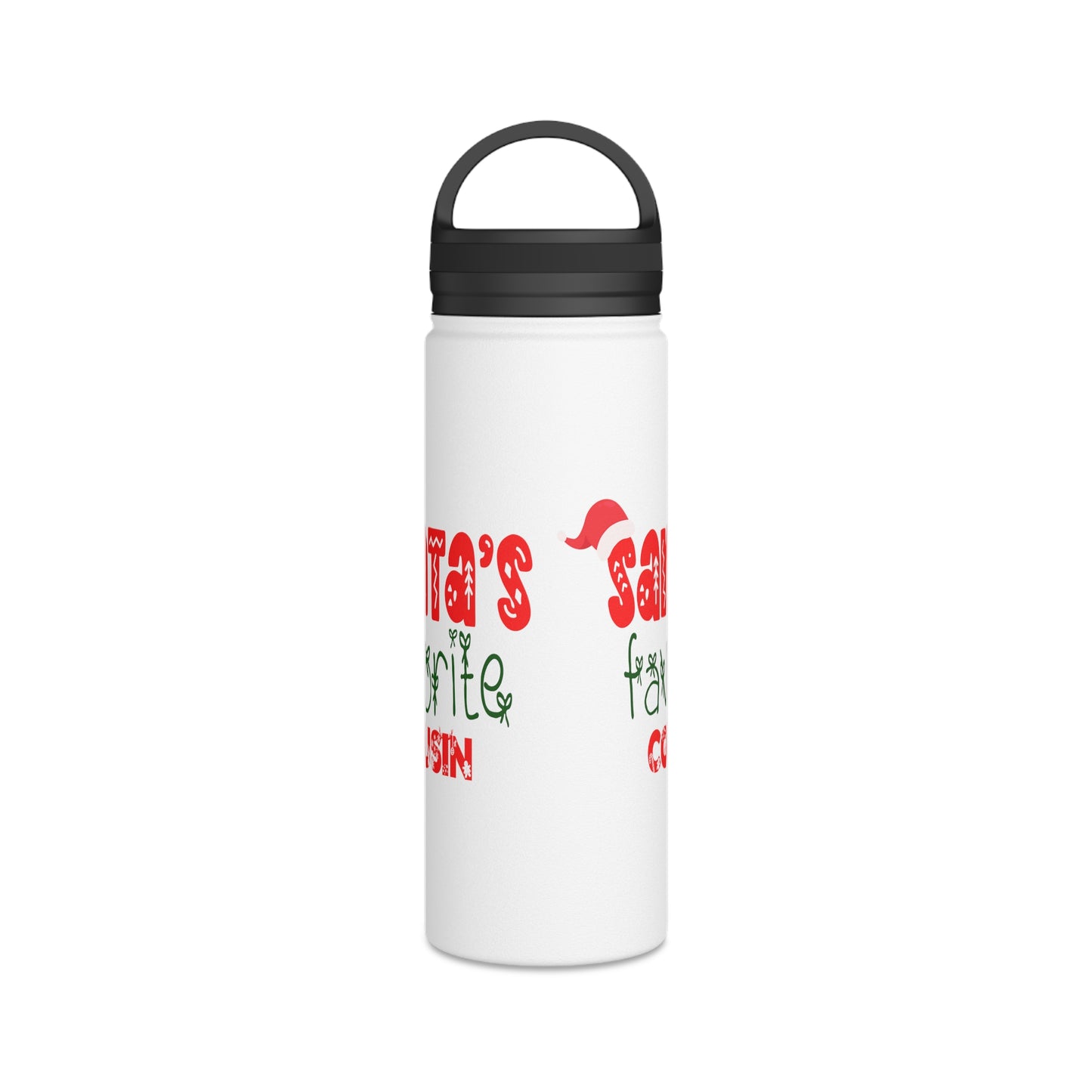 Santa's Favorite Cousin Stainless Steel Water Bottle