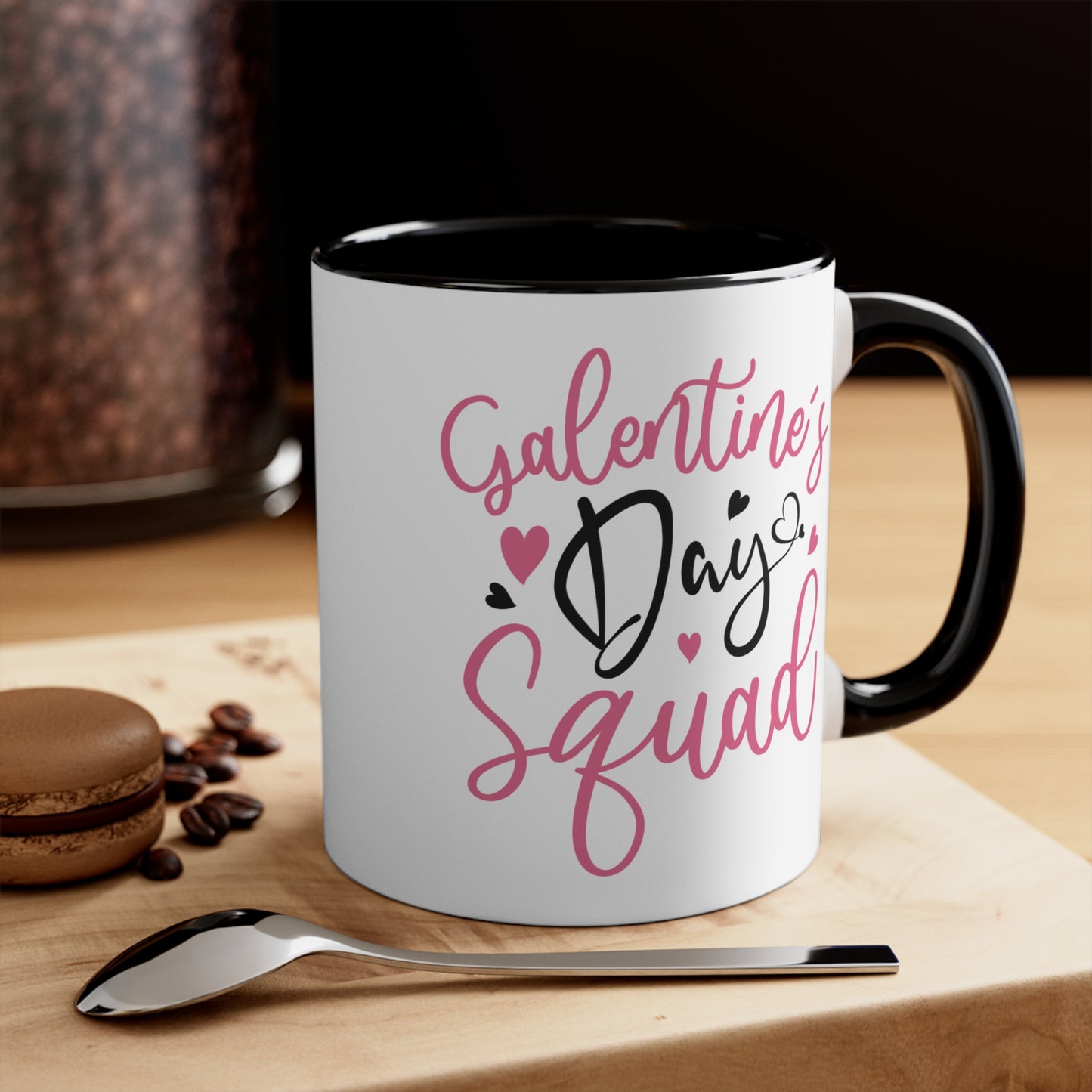 Galentine's Day Squad Accent Coffee Mug, 11oz
