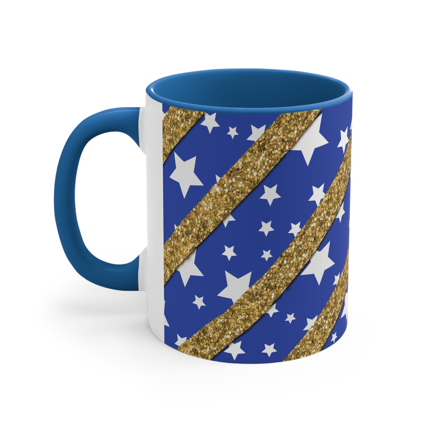 American Flag Themed Accent Coffee Mug, 11oz