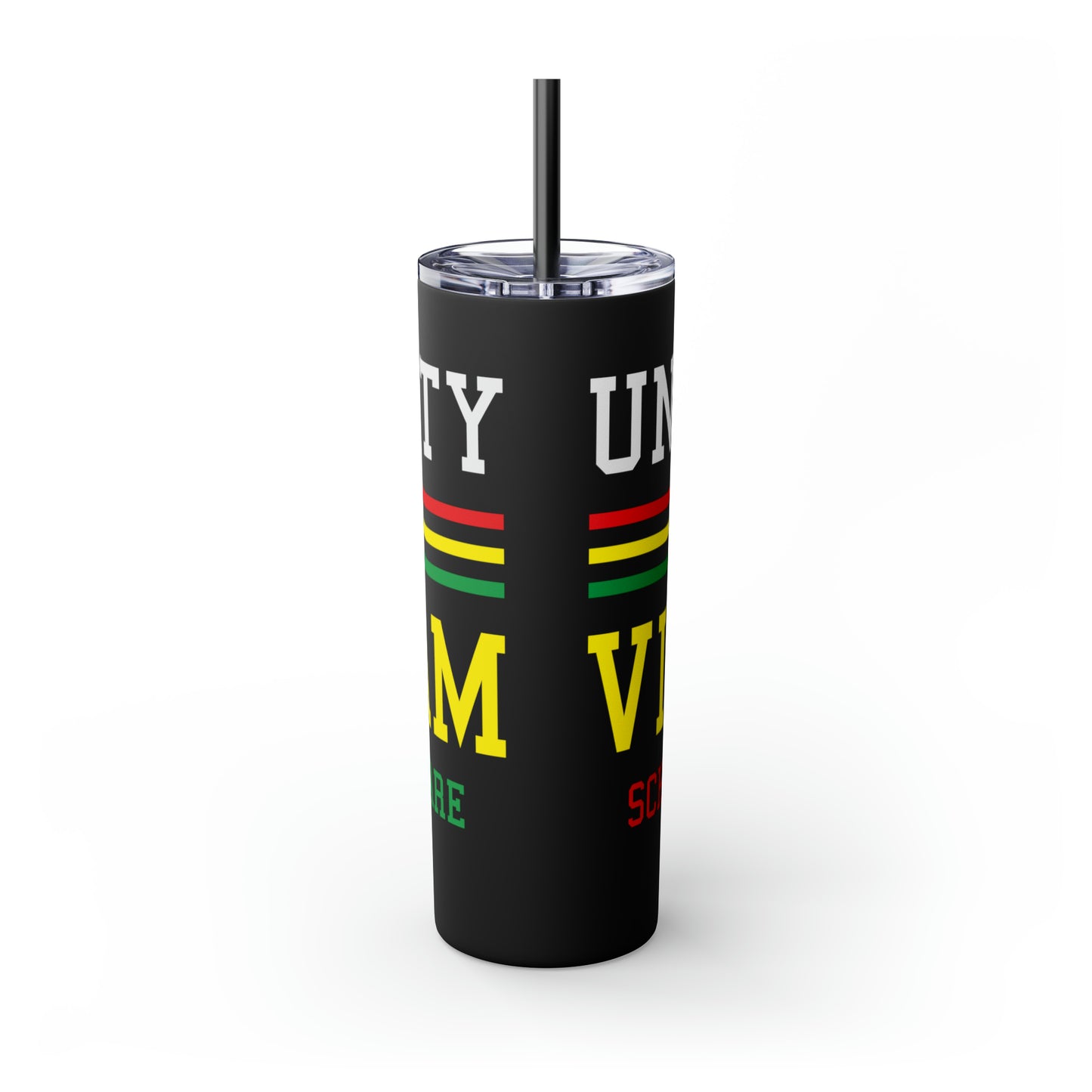 University of Vietnam School of War Skinny Tumbler with Straw, 20oz