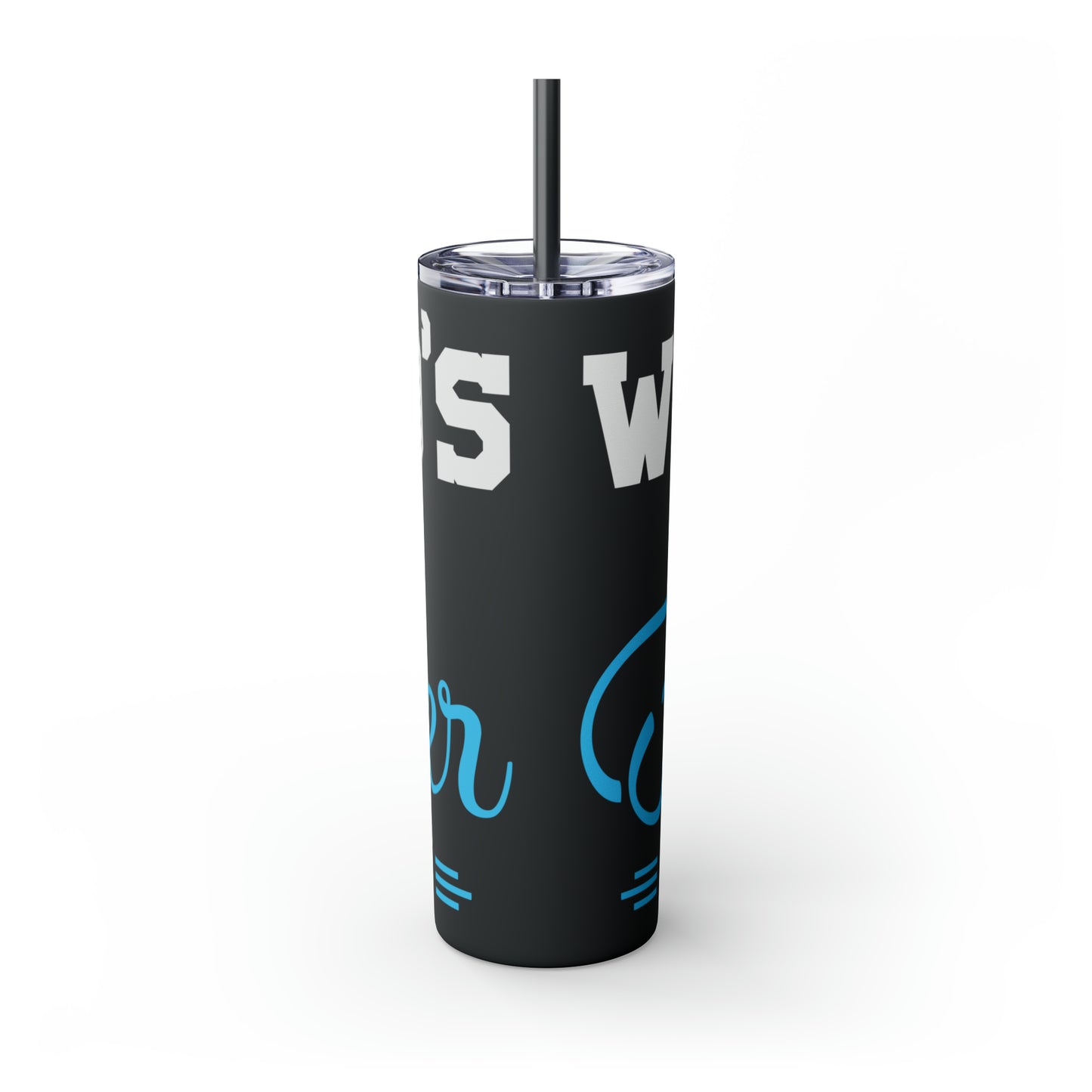 World's Best Father-In-Law Skinny Tumbler with Straw, 20oz