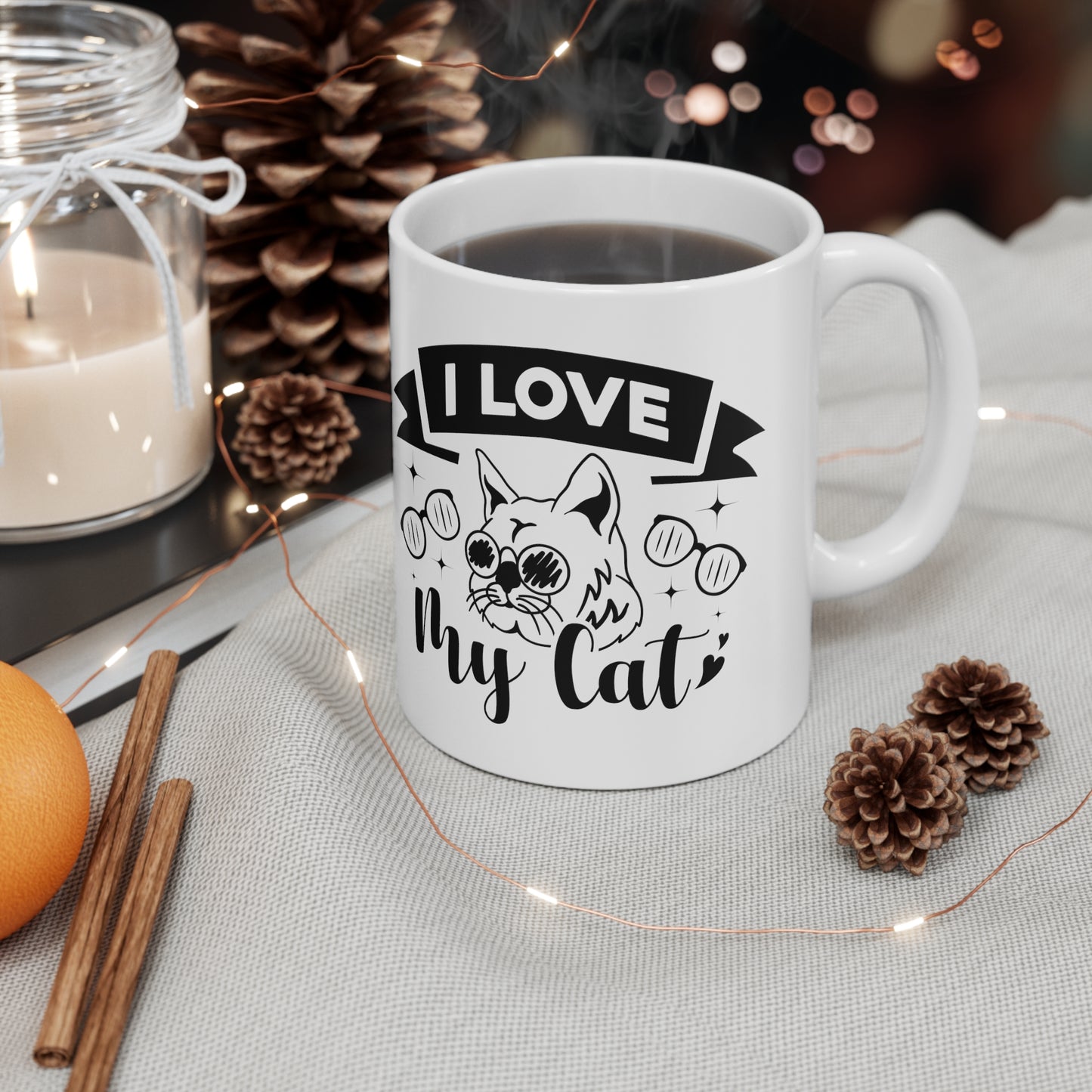 I Love My Cat Ceramic Mug 11oz