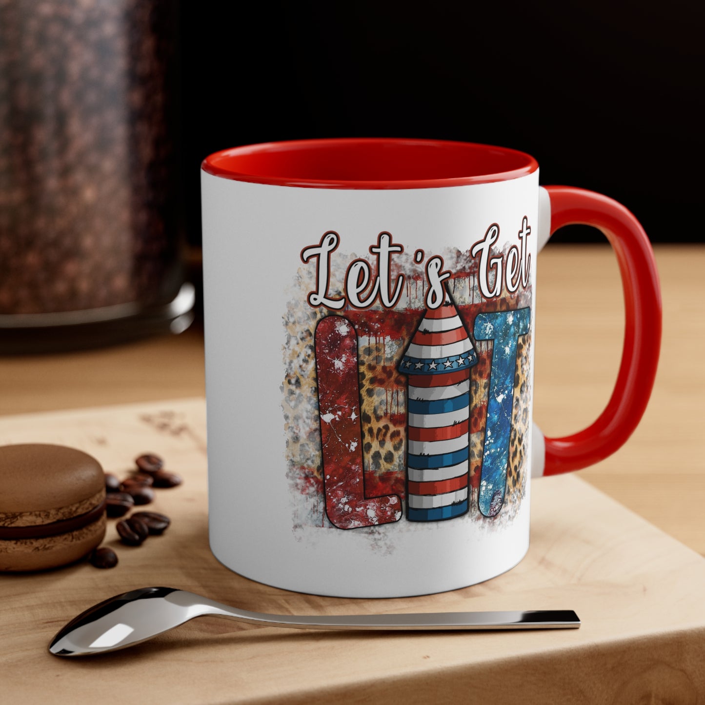 Lets Get Lit  Accent 11oz Mug