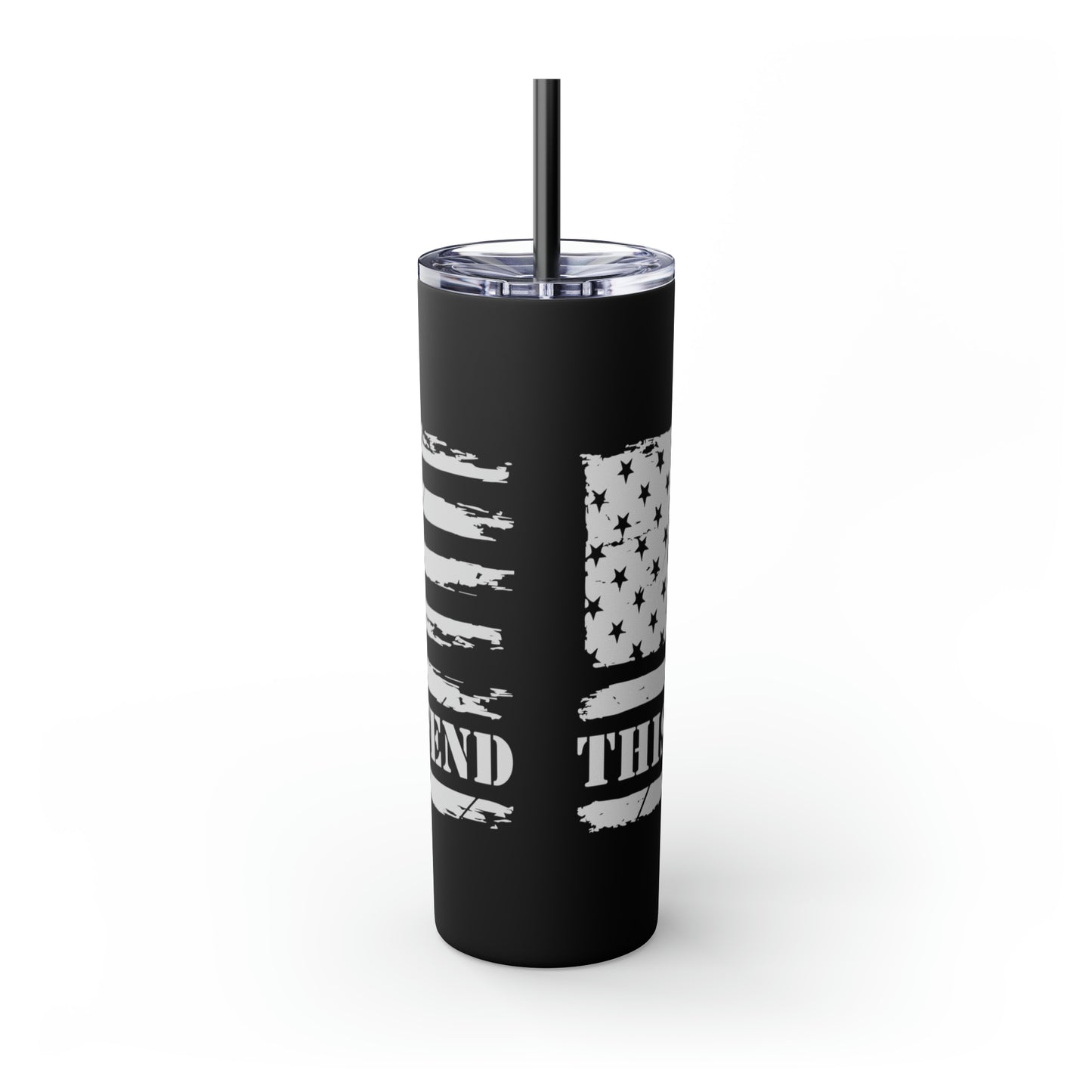 This We'll Defend Skinny Tumbler with Straw, 20oz