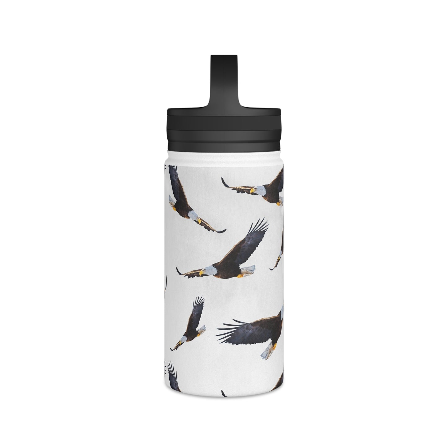 Back To School Eagles Stainless Steel Water Bottle, Handle Lid