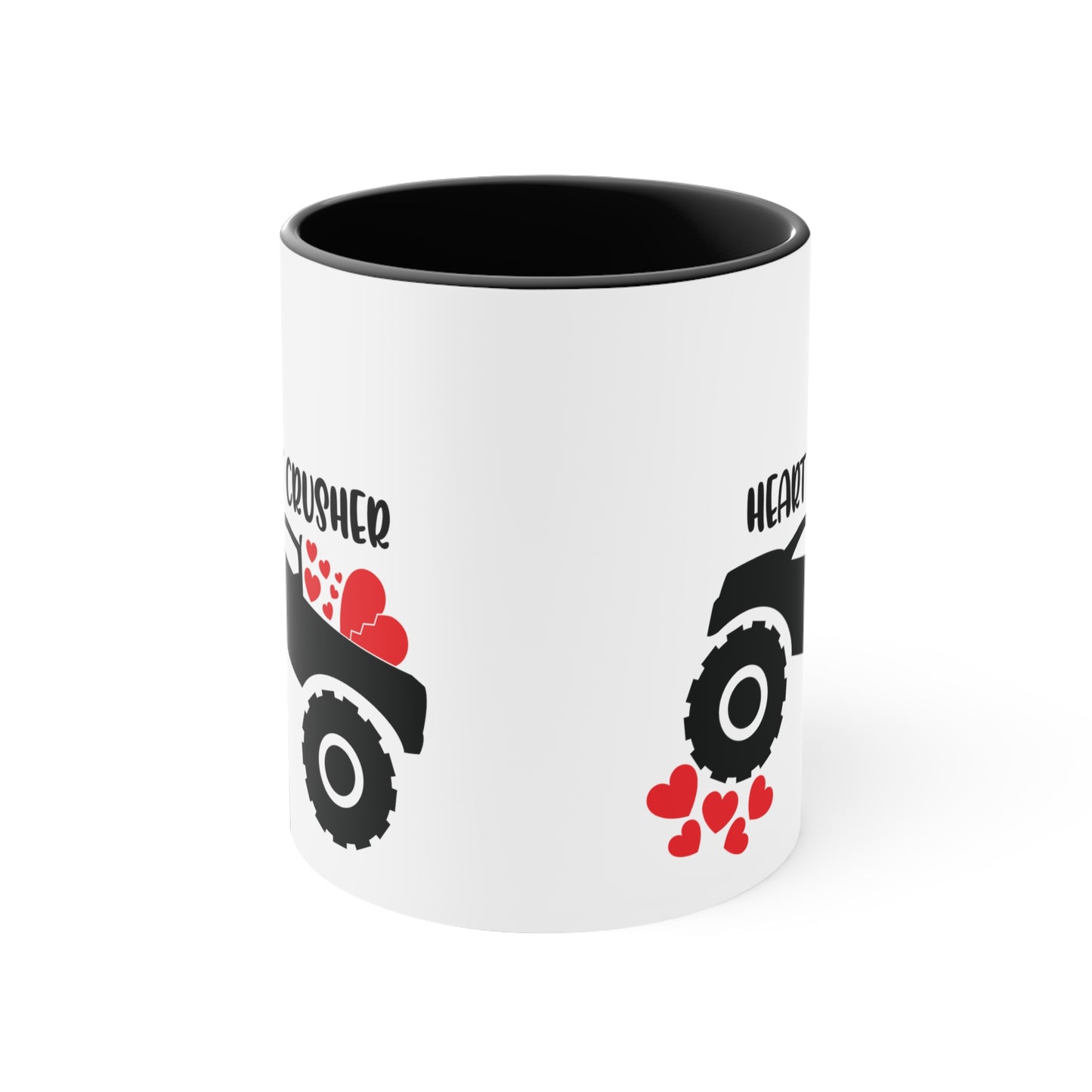 Heart Crusher Accent Coffee Mug, 11oz