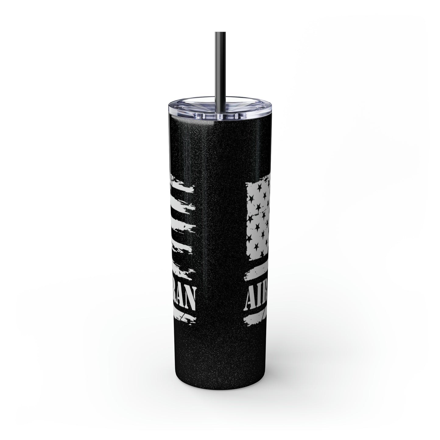 Air Force Veteran Skinny Tumbler with Straw, 20oz