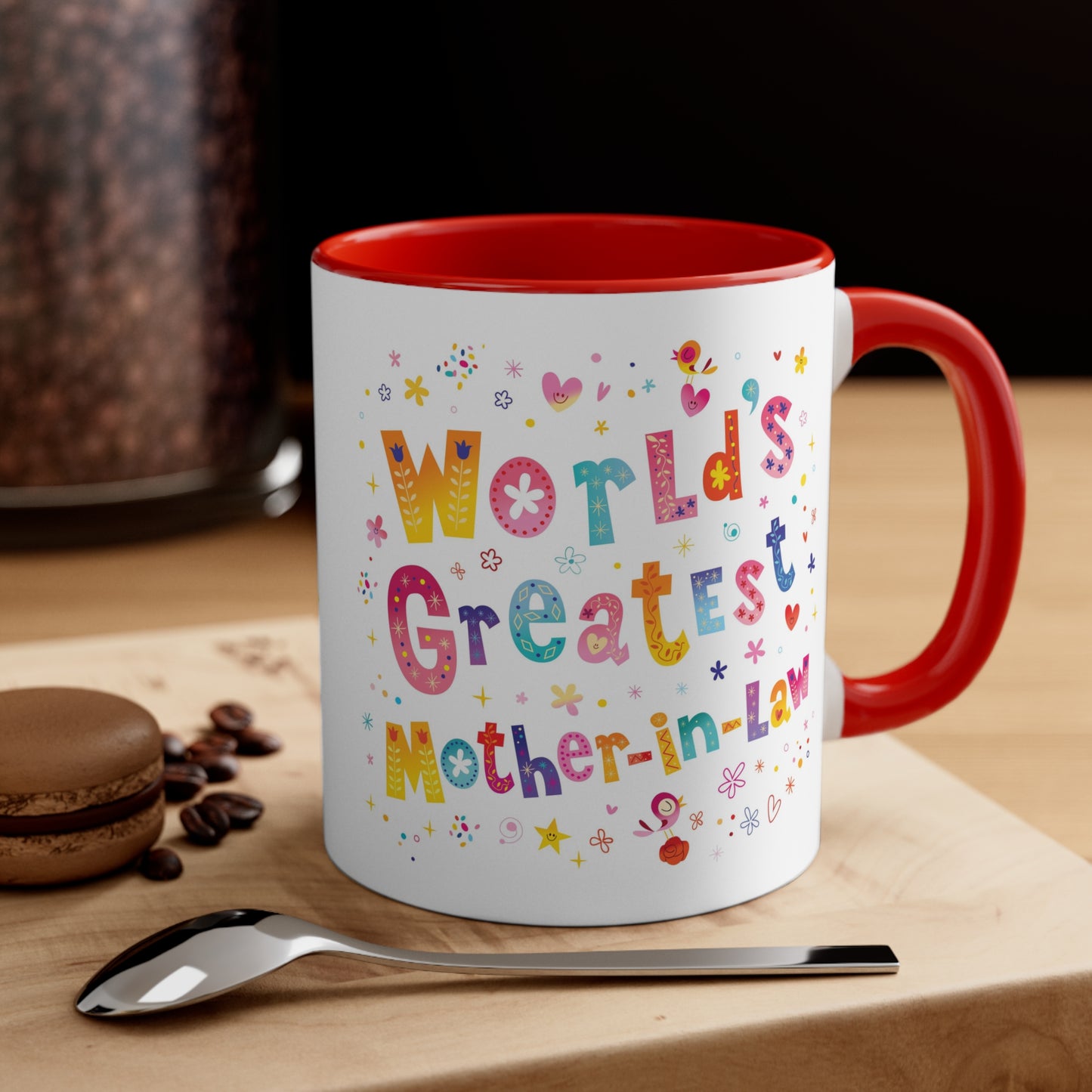 World's Greatest Mother-In-Law Accent Coffee Mug, 11oz