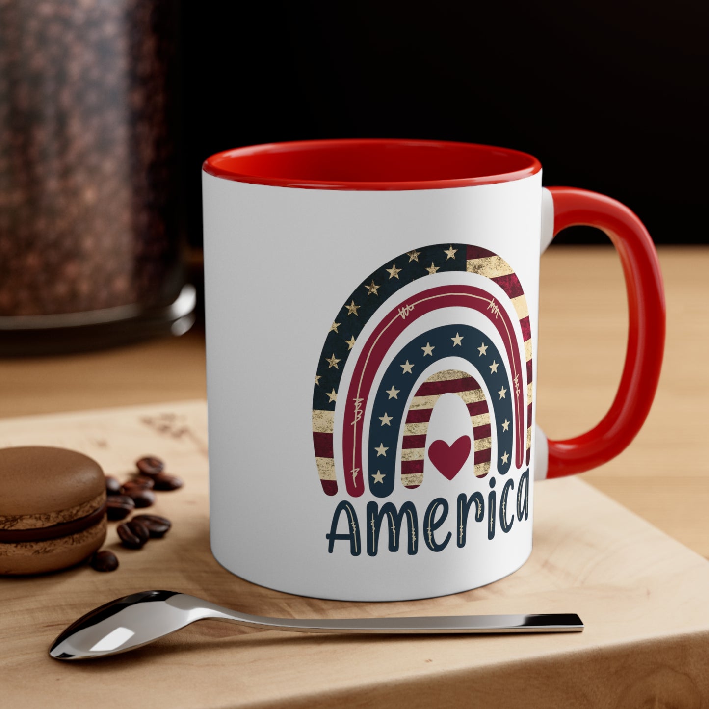 Love America Accent Coffee Mug, 11oz