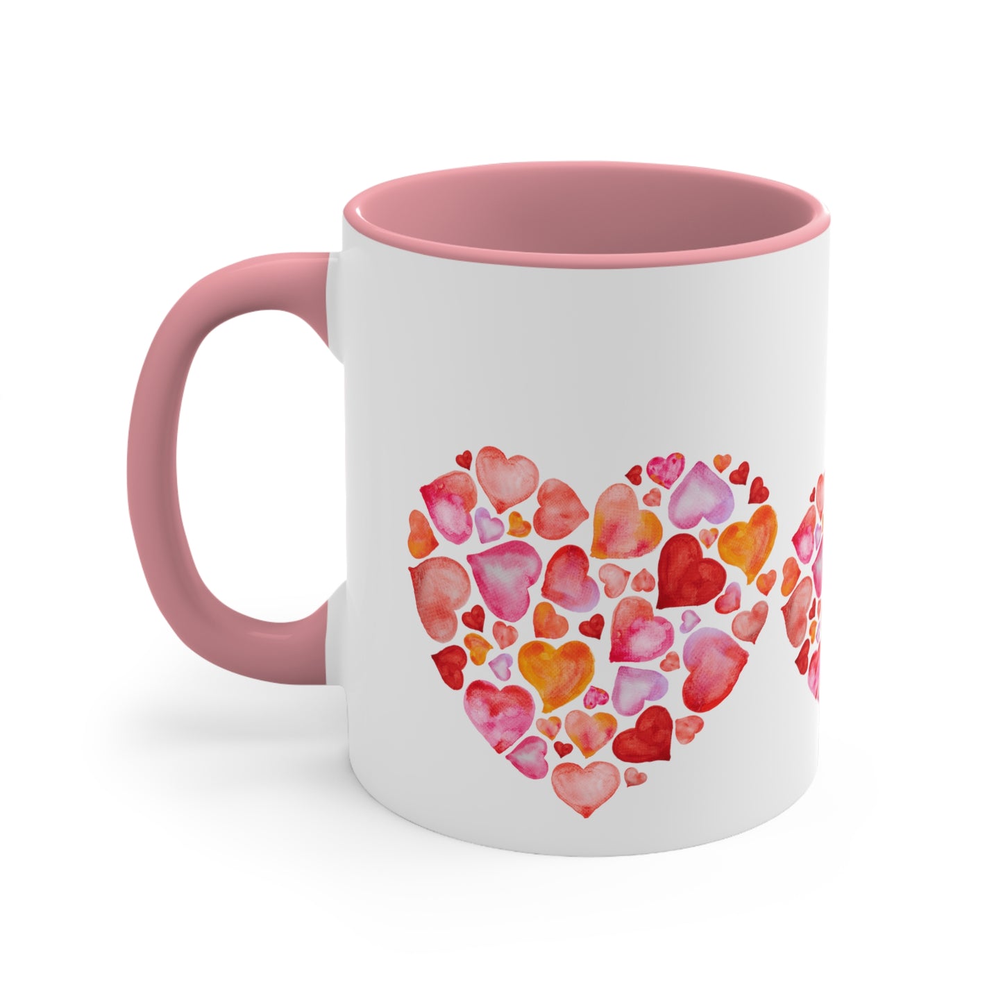 Valentine Hearts Accent Coffee Mug, 11oz