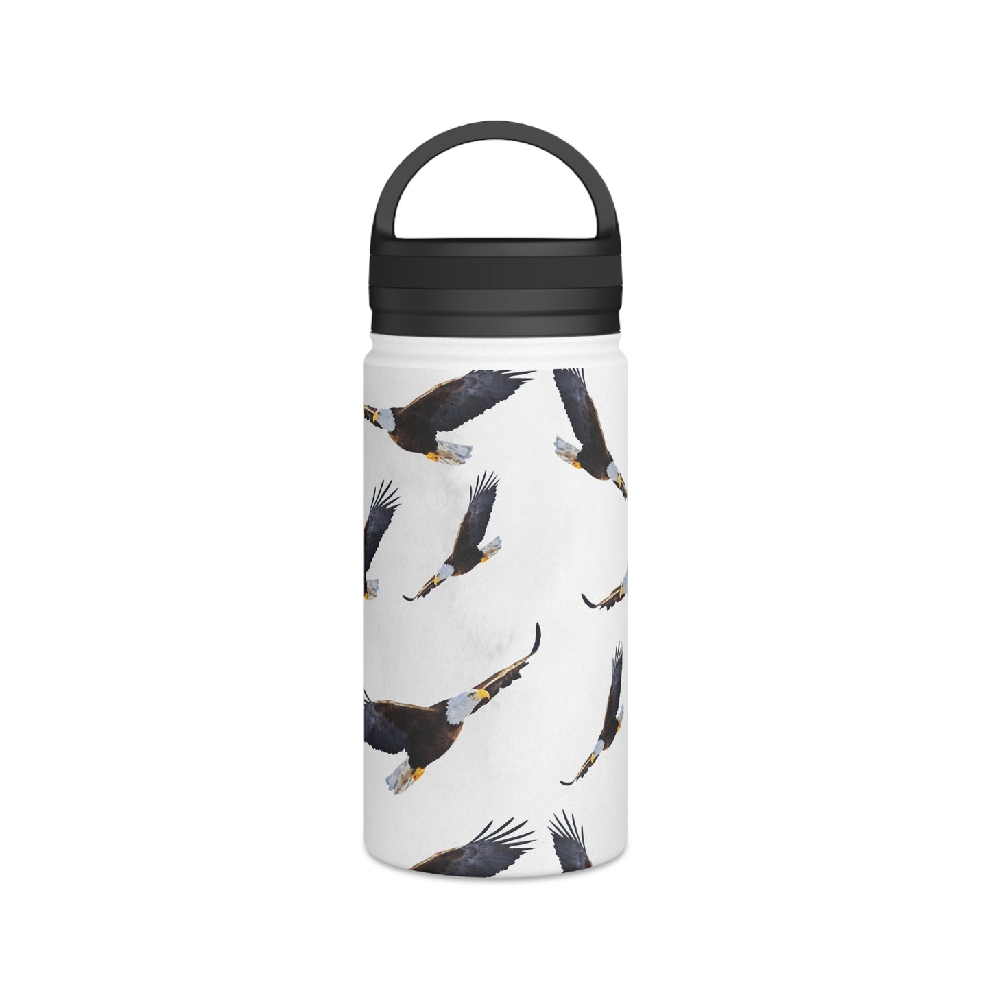 Back To School Eagles Stainless Steel Water Bottle, Handle Lid