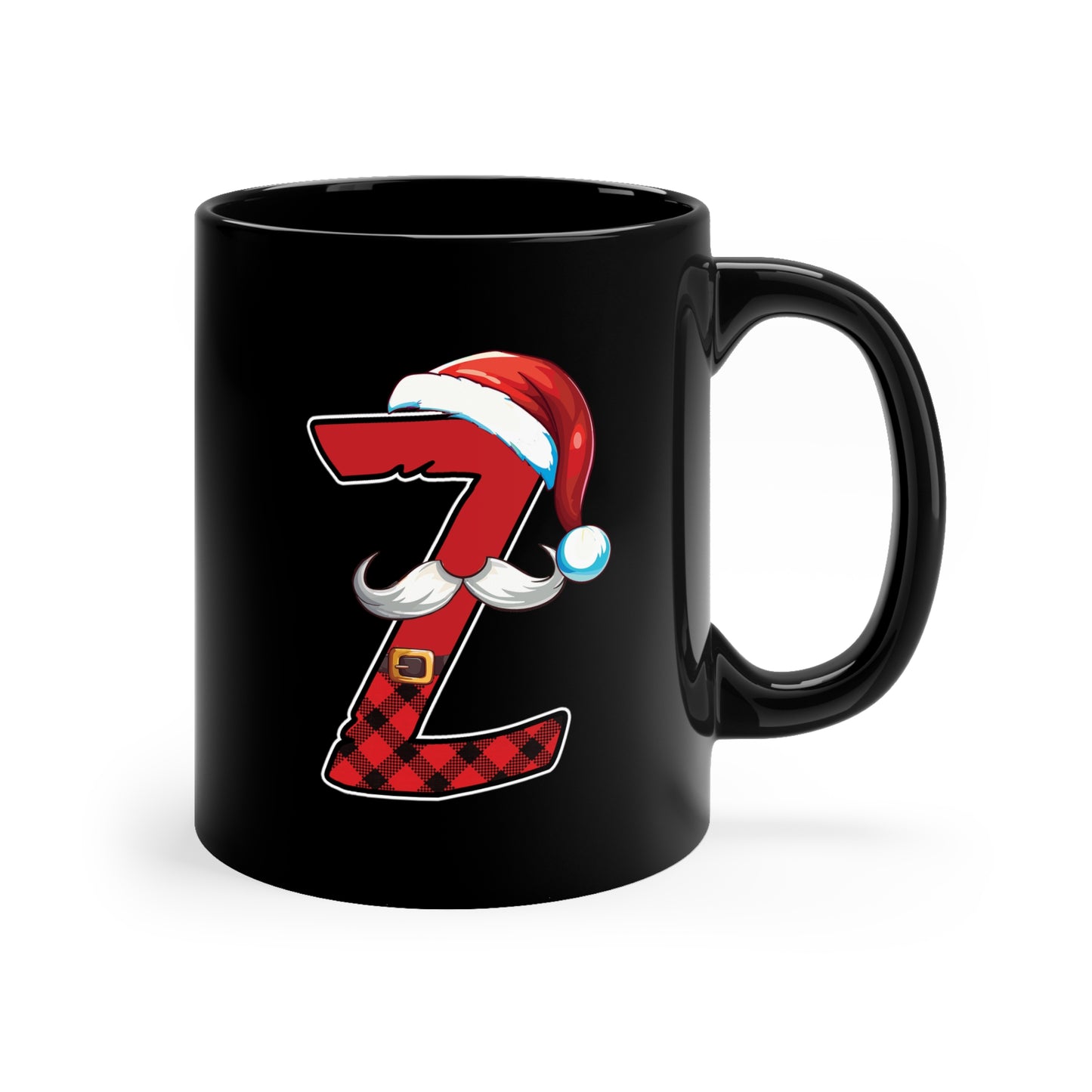 Z Santa Initial 11oz Black Mug