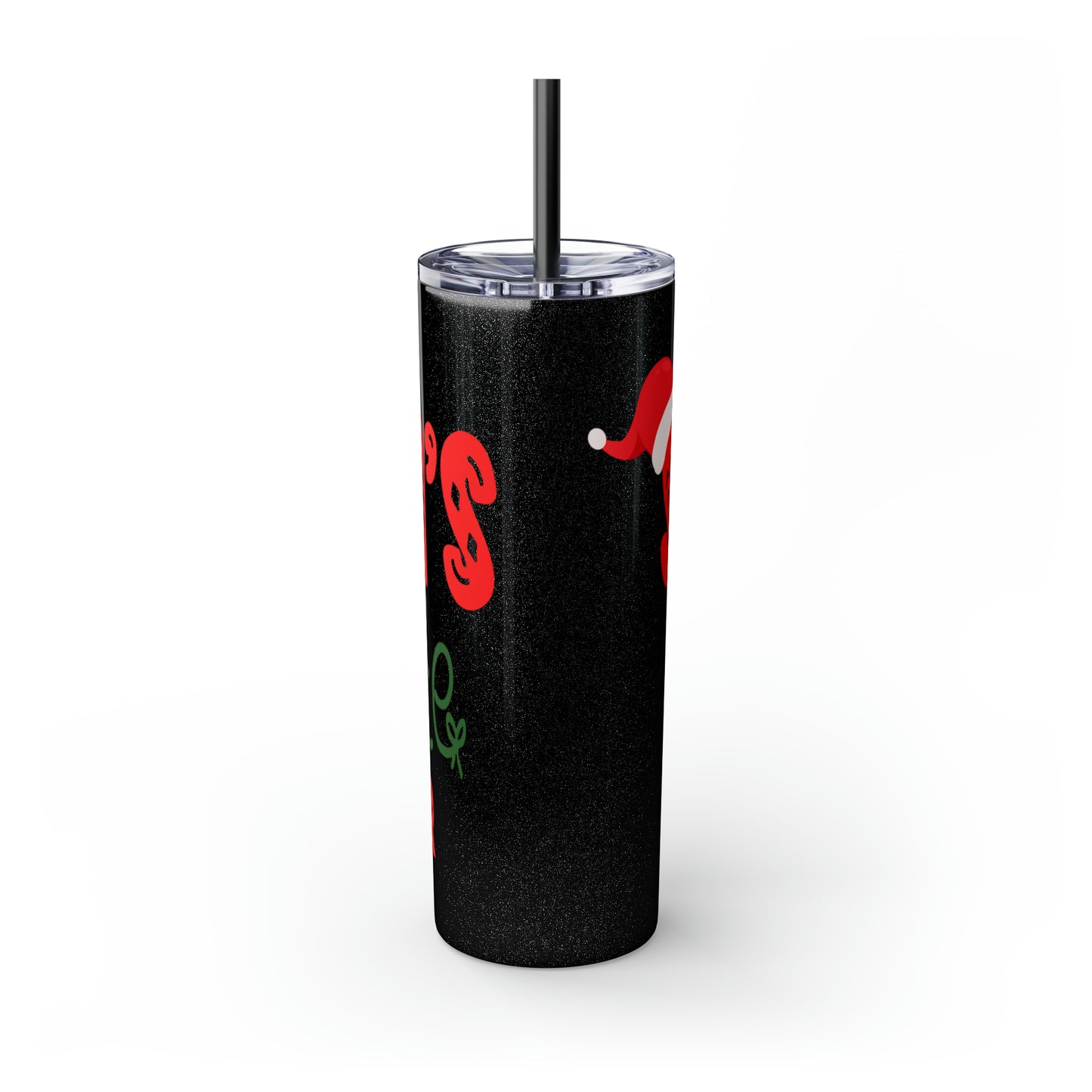 Santa's Favorite Mother Skinny Tumbler with Straw, 20oz
