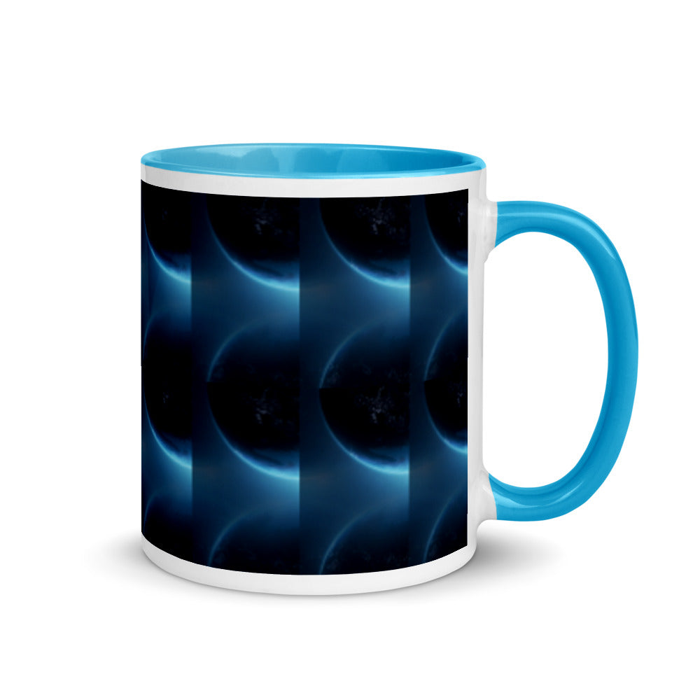 The Moons Glow - Mug with Color Inside - Science Fiction Day
