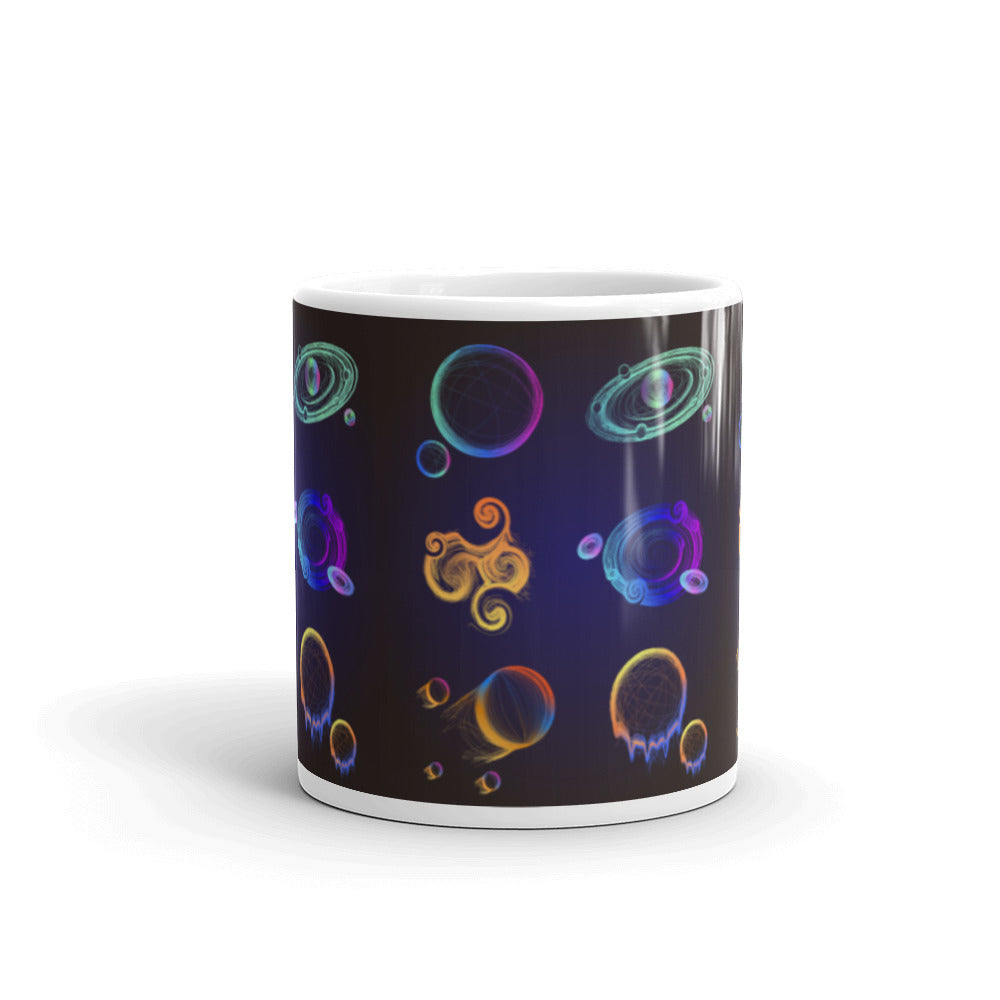 Planets Aligned - White glossy mug - Science Fiction Day