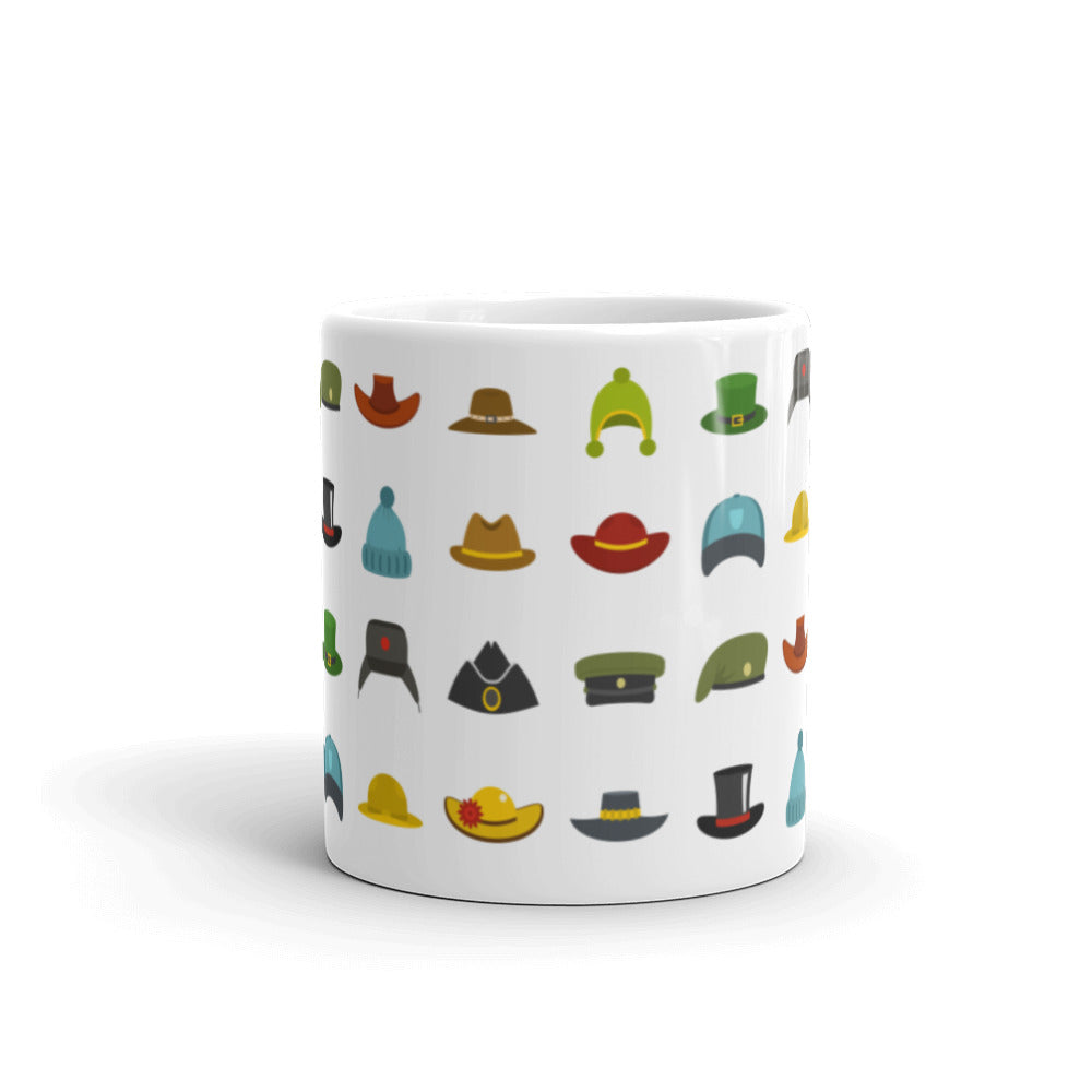 Hats around the world - White glossy mug - National Hat Day