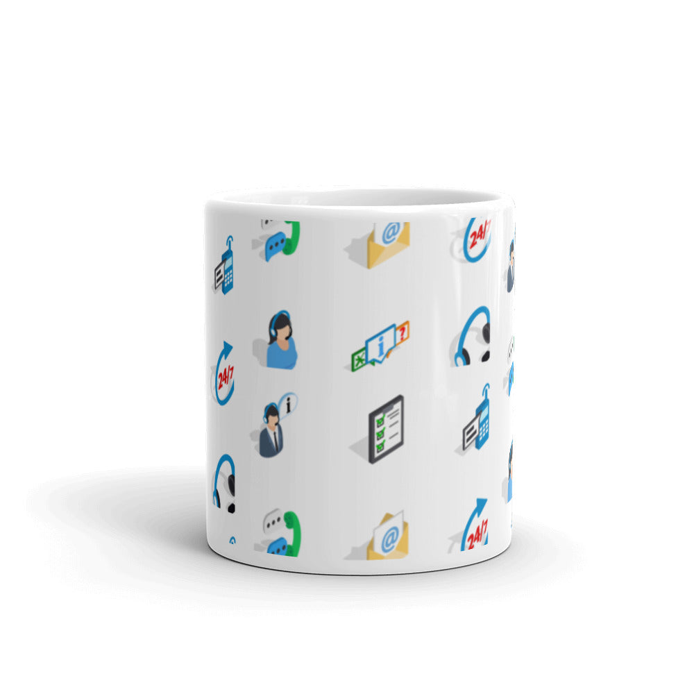 Customer Service - White glossy mug - Get to Know Your Customer Day