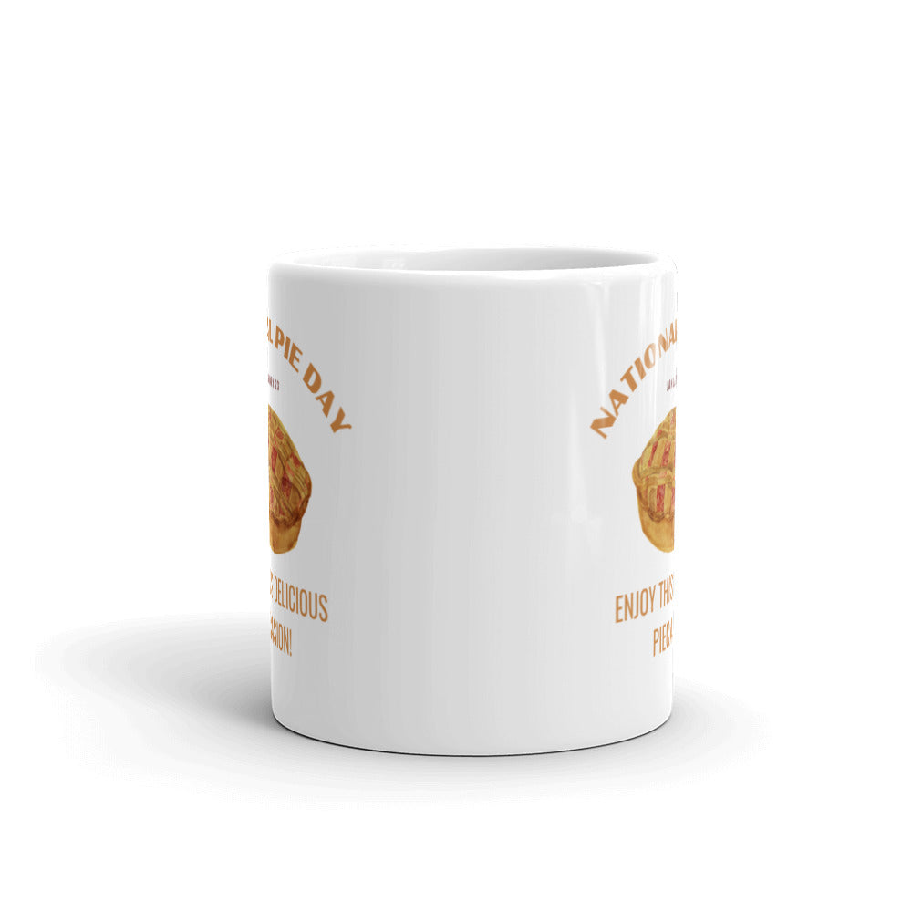 National Pie Day - White glossy mug