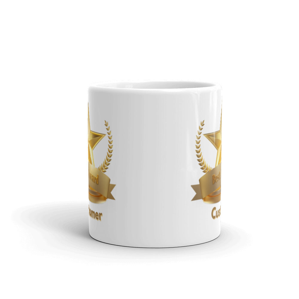 Best Customer Award - Get To Know Your Customer Day - White glossy mug