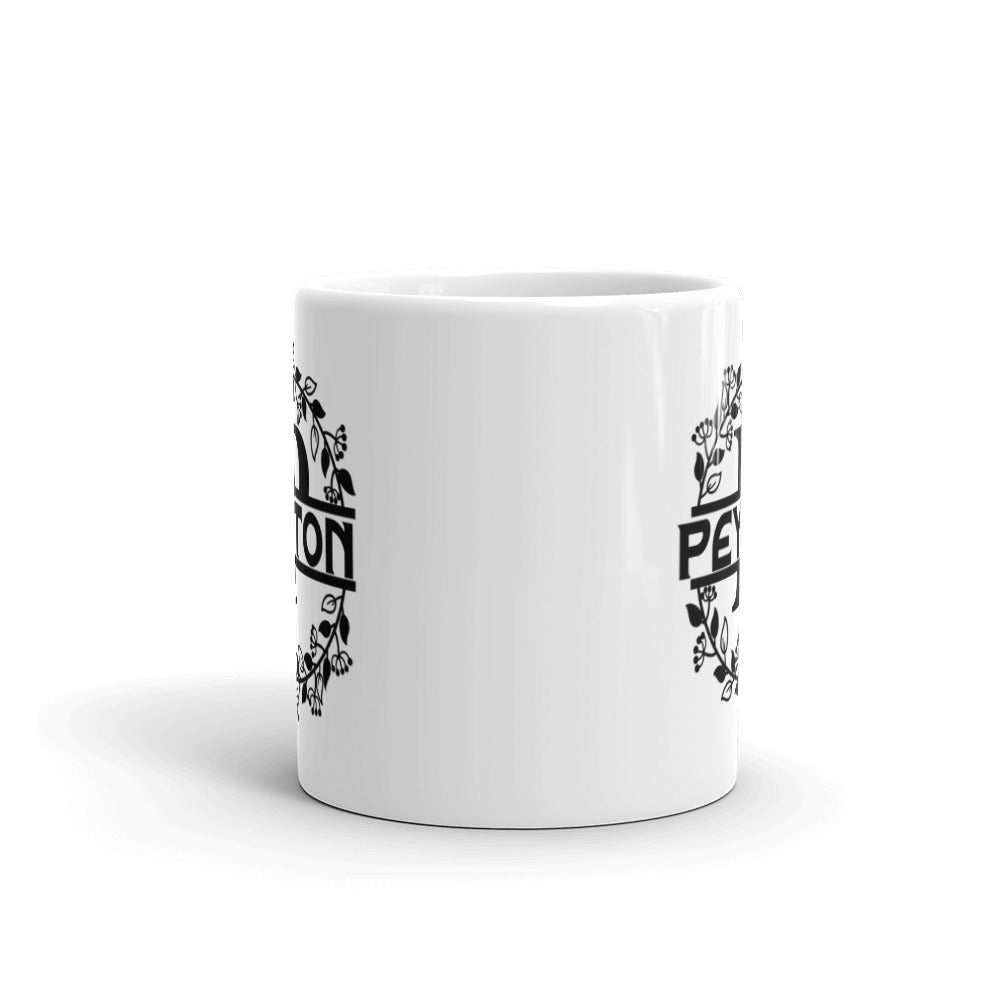Peyton - Personalised - White glossy mug