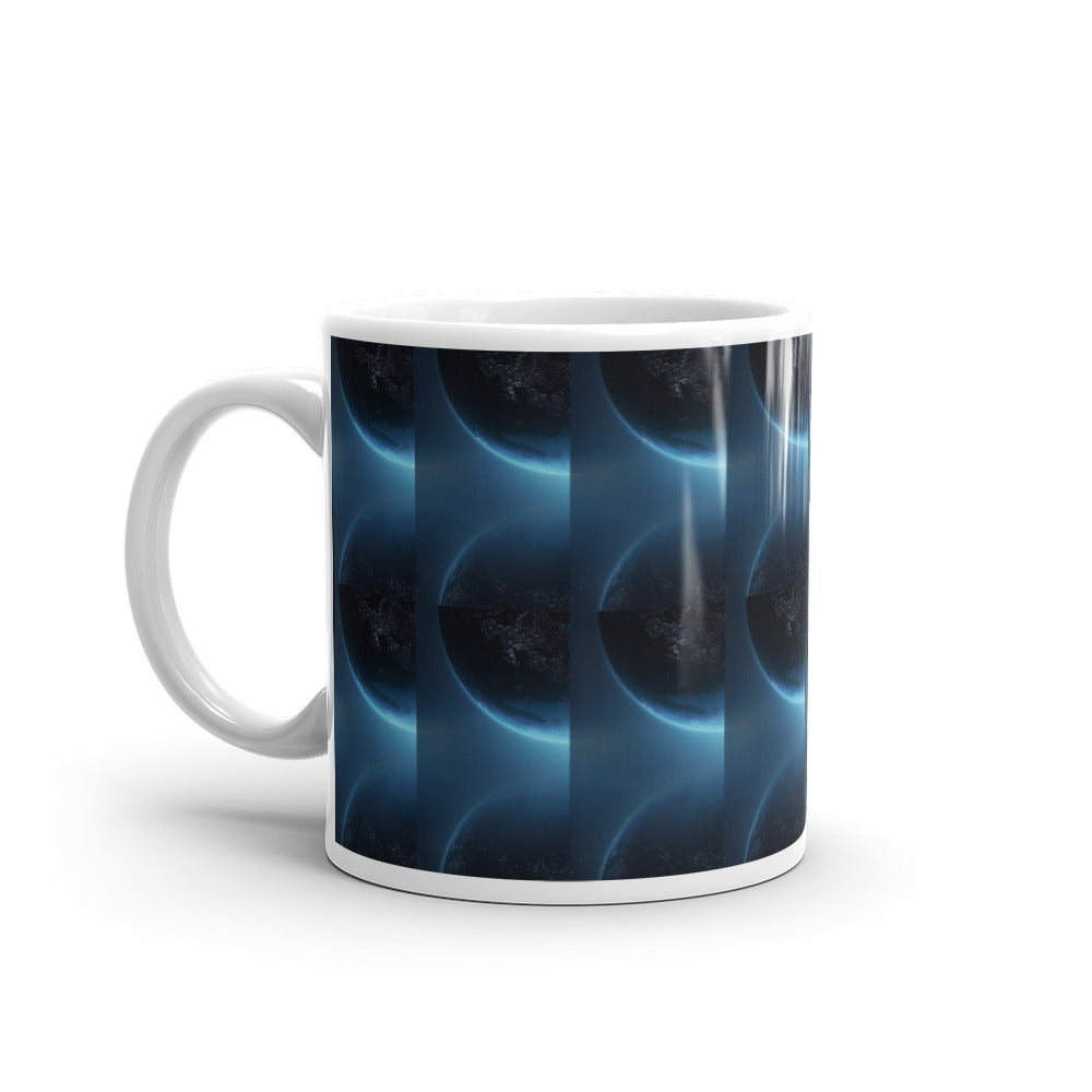 The Moons Glow - White glossy mug - Science Fiction Day