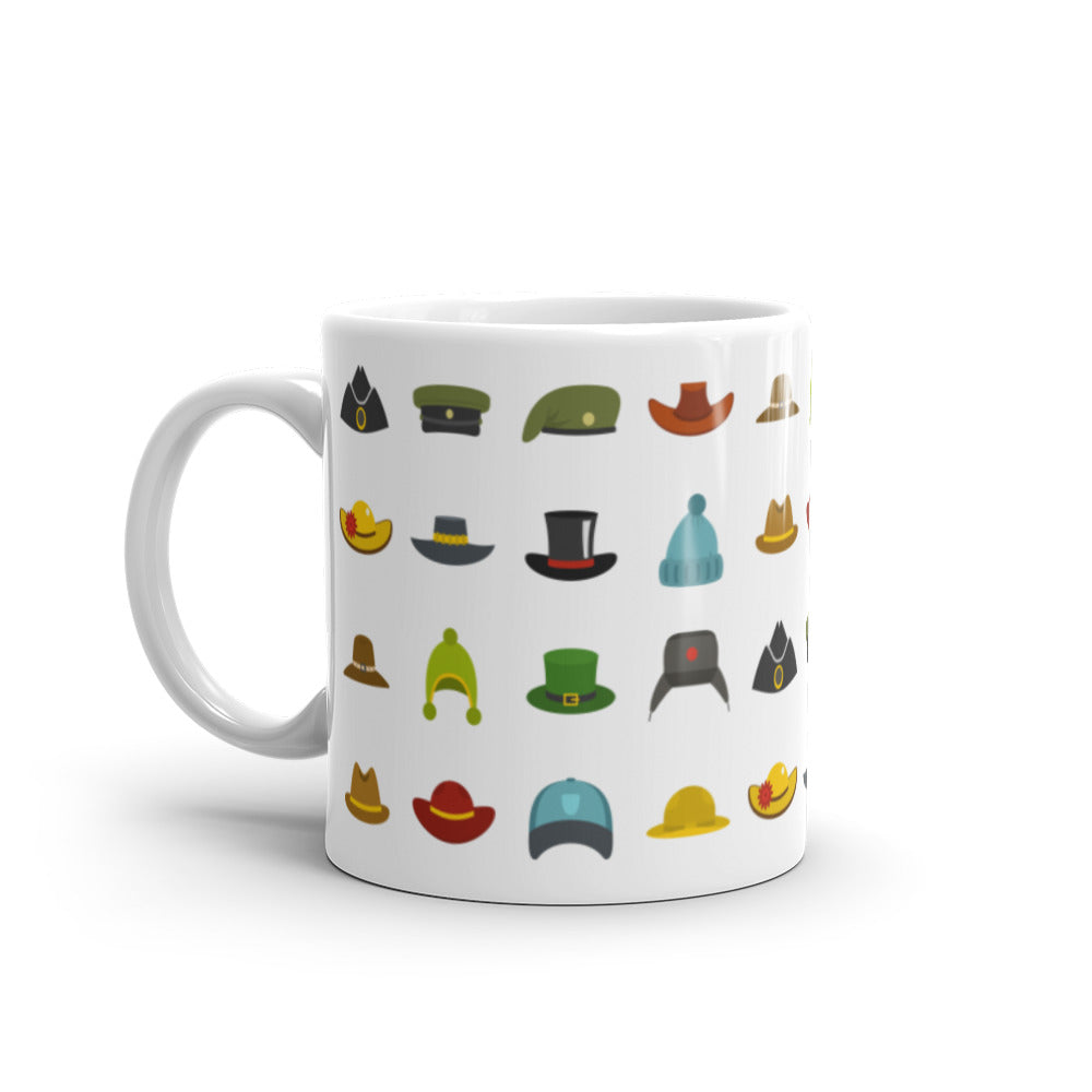 Hats around the world - White glossy mug - National Hat Day