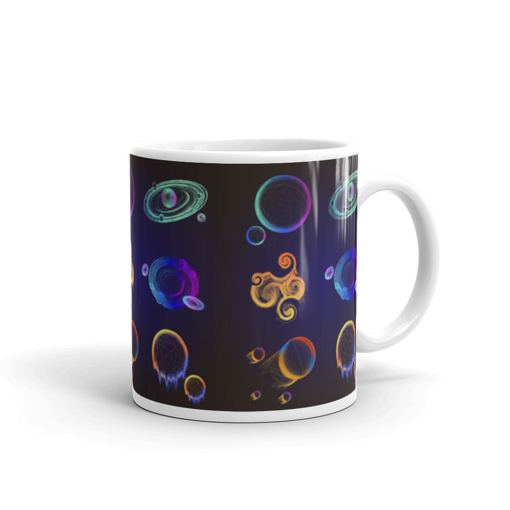 Planets Aligned - White glossy mug - Science Fiction Day