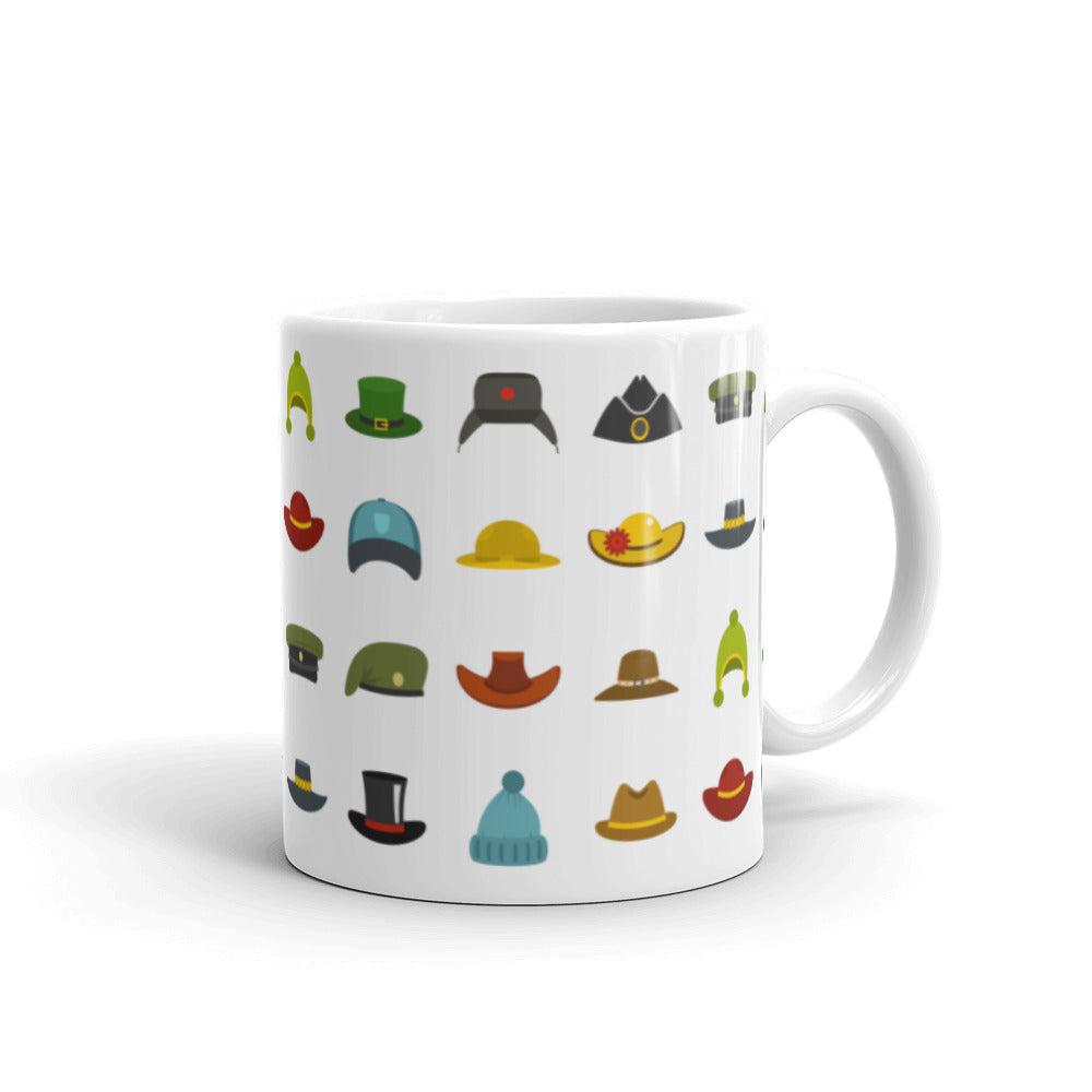 Hats around the world - White glossy mug - National Hat Day