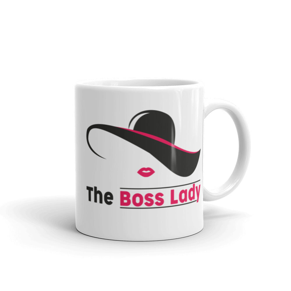 The Boss Lady - White glossy mug