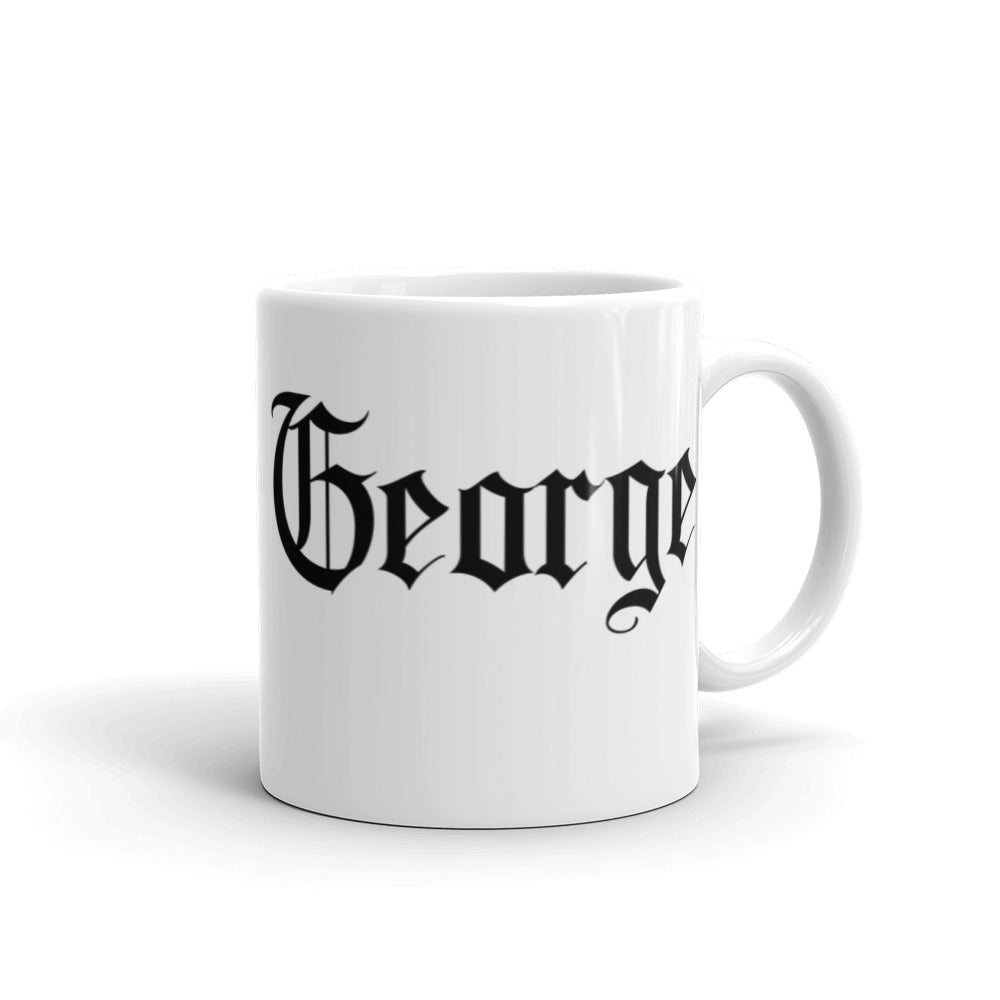 George - White glossy mug