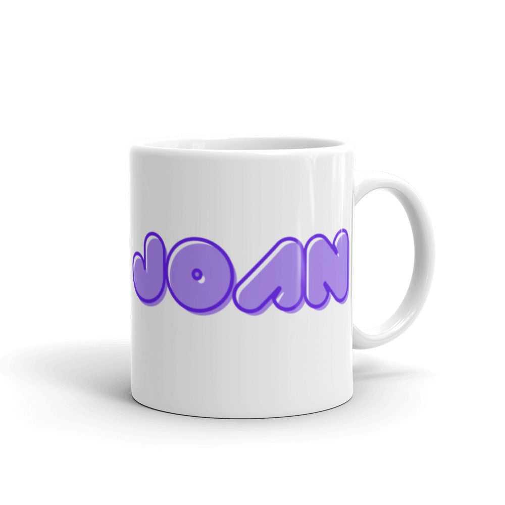Joan - Personalised - White glossy mug
